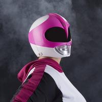 list item 13 of 17 Hasbro Mighty Morphin Power Rangers Pink Ranger Replica Helmet with Display Stand GameStop Exclusive