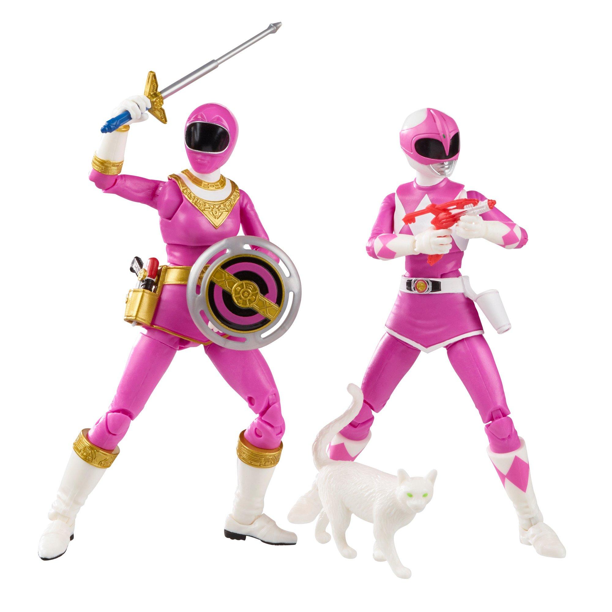 Mighty Morphin Power Rangers Pink Ranger And Zeo Pink Ranger Action Figure Set Only At Gamestop Gamestop