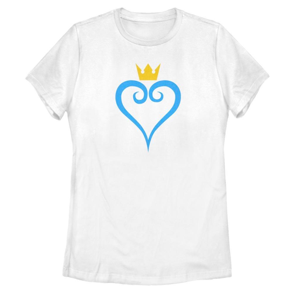 Kingdom Hearts Crown and Heart Womens T-Shirt