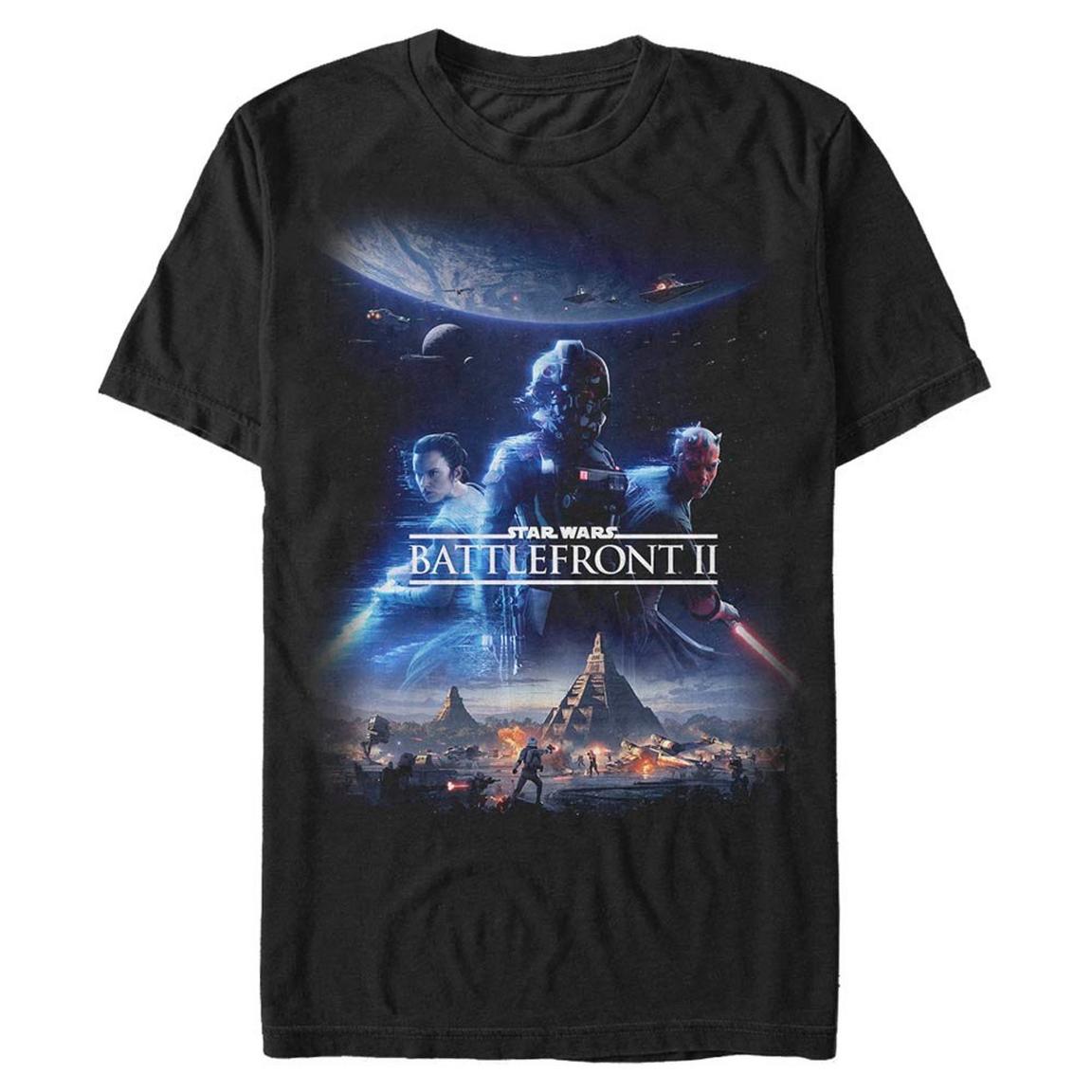 Star Wars Battlefront II Poster T-Shirt, Size: 2XL, Fifth Sun