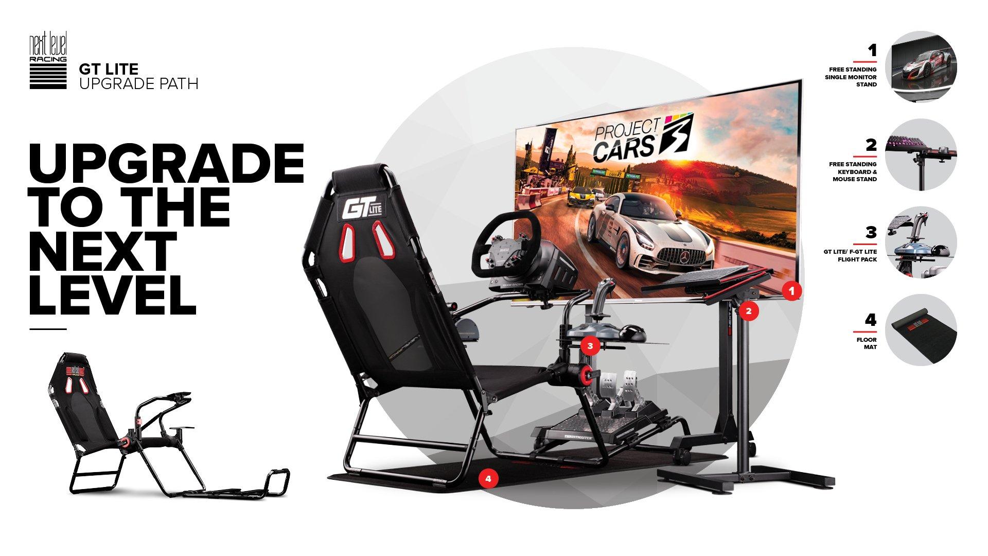 Next Level Racing's GTLite Pro is an upgraded foldable sim racing