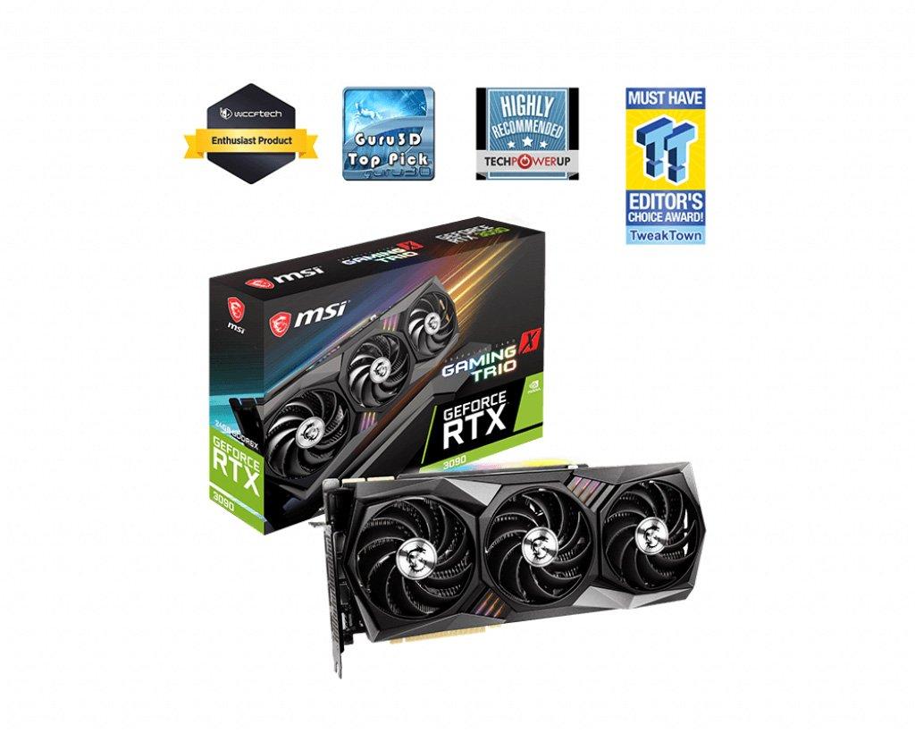 Geforce Rtx 3090 24 Gb Gddr6x Gaming X Trio Graphic Card Pc Gamestop