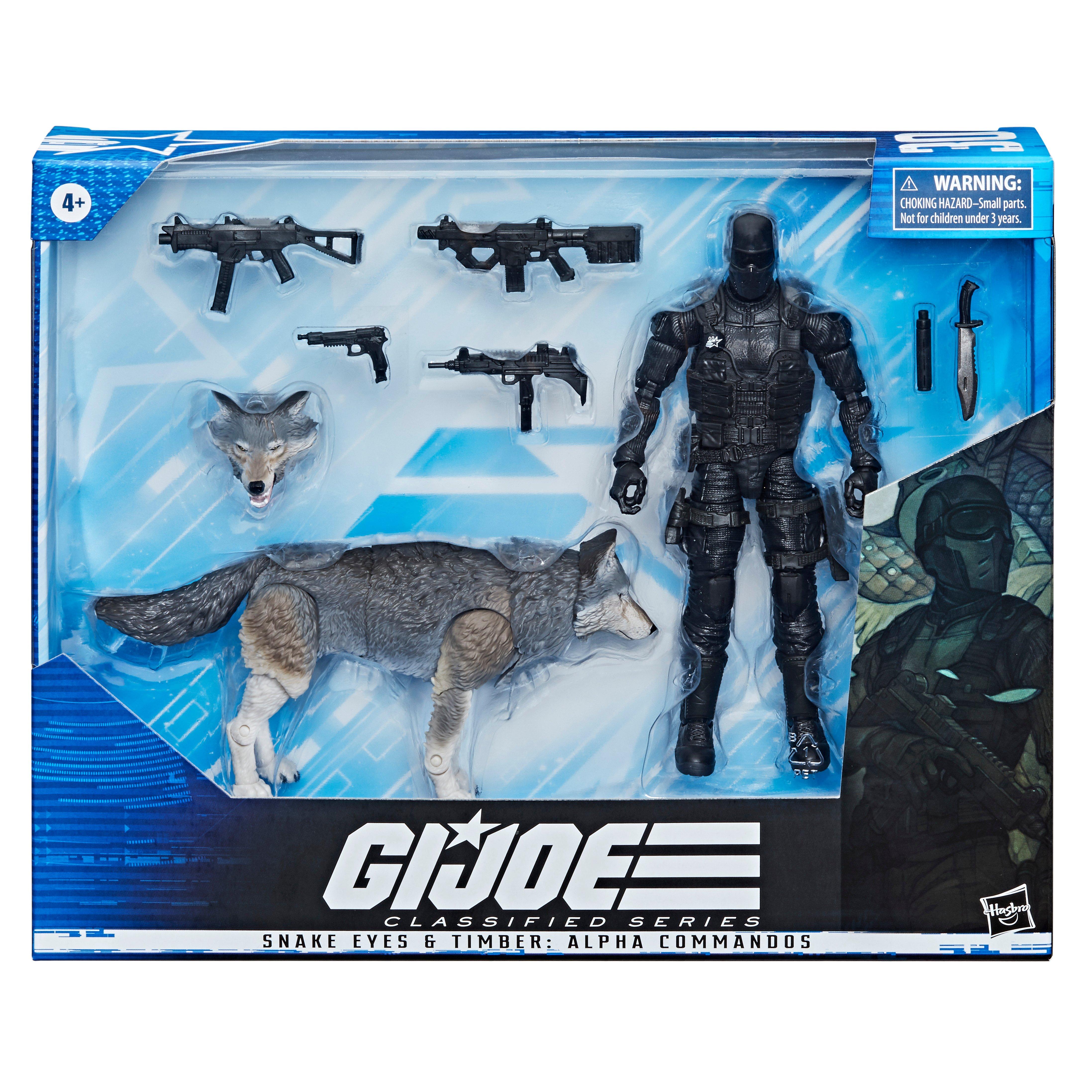 G I Joe Snake Eyes And Timber Alpha Commandos Classified Series Action Figure Set Gamestop