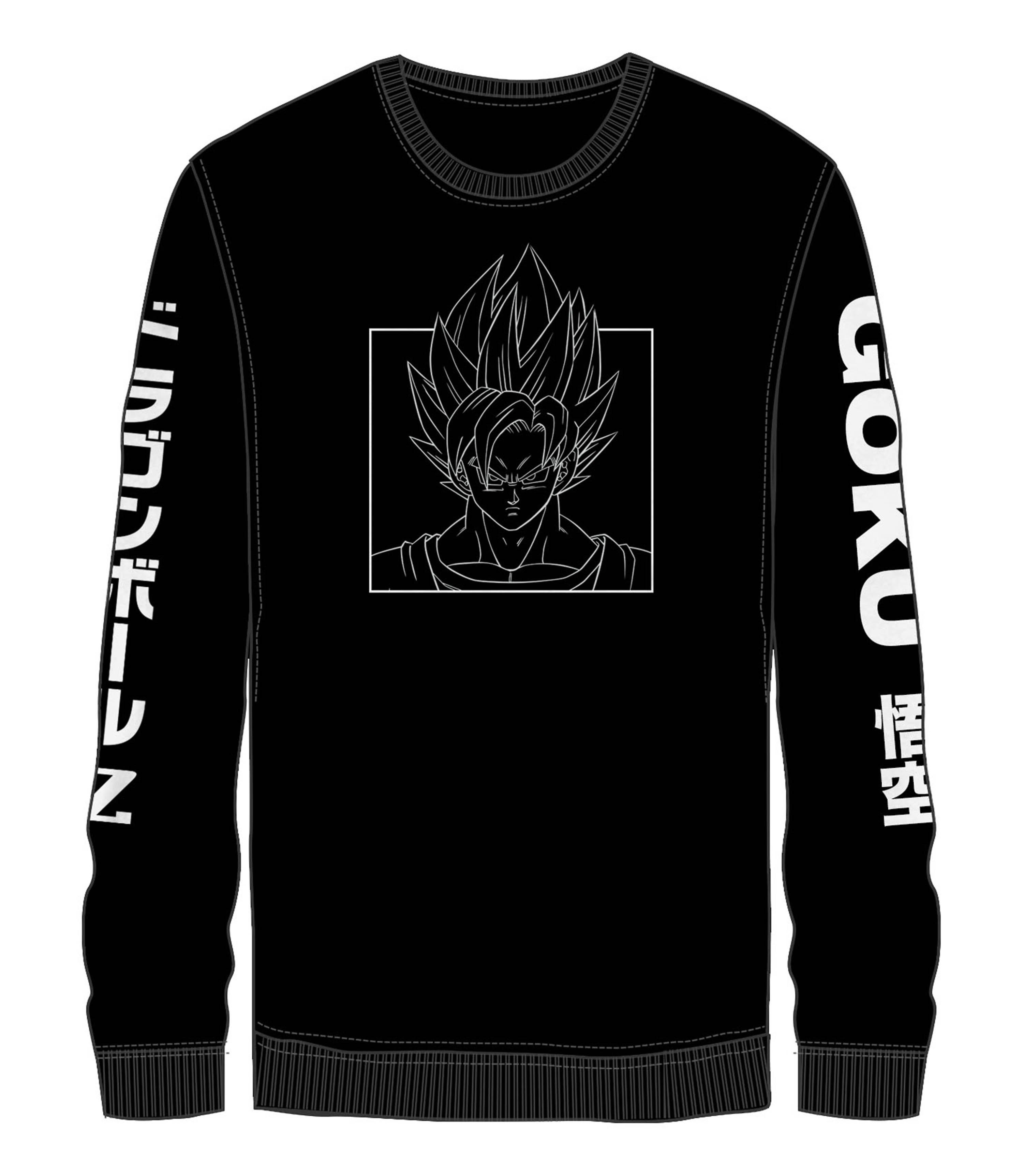 Dragon Ball Z Super Saiyan Goku Outline Long Sleeve T Shirt Gamestop