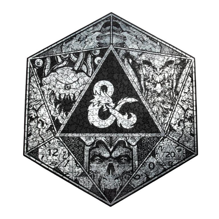 Paladone Dungeons And Dragons D20 750 Pc Jigsaw Puzzle Gamestop