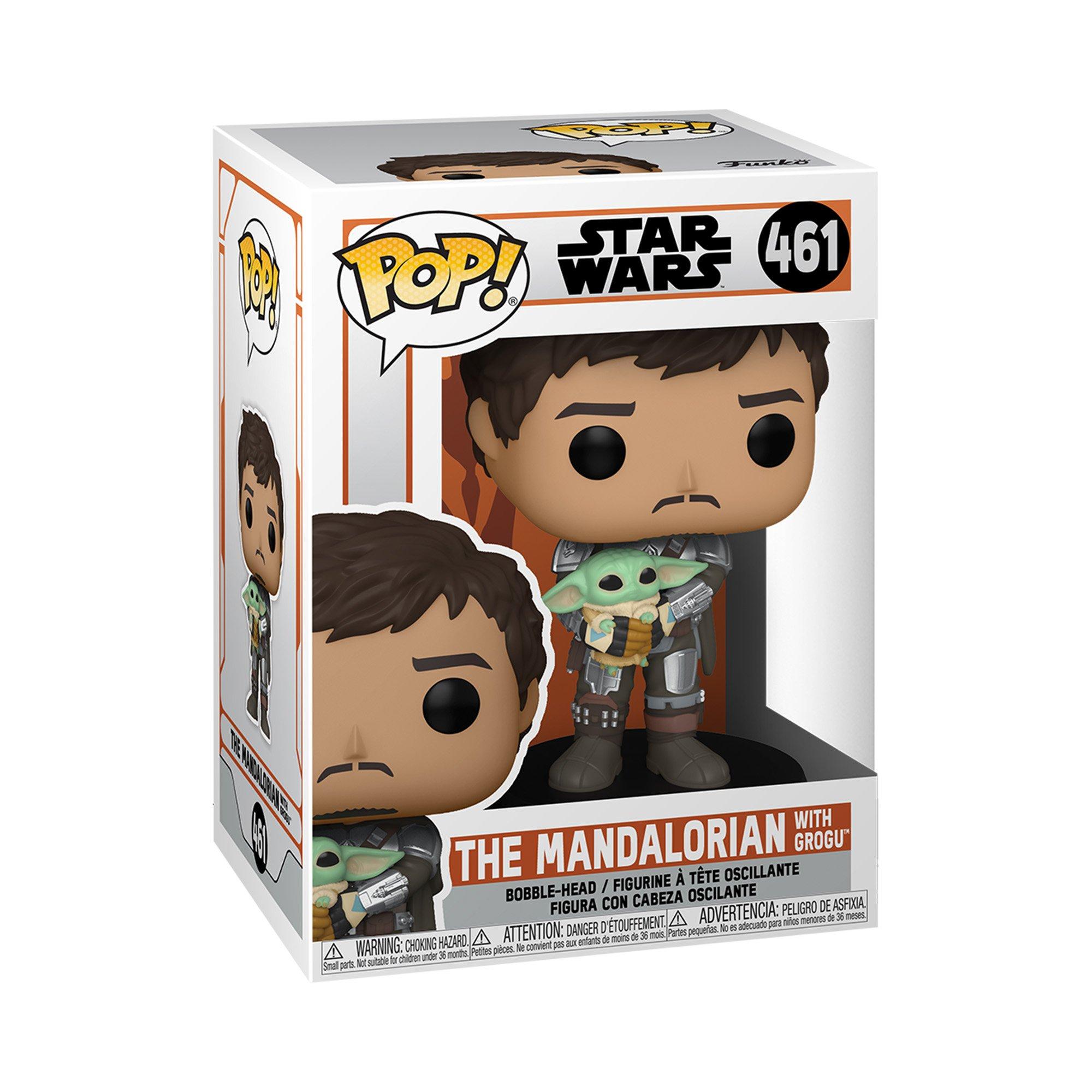 Funko POP! Star Wars: The Mandalorian Unmasked with The Child 4.75-in Bobblehead Vinyl Figure
