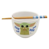 list item 5 of 6 Star Wars: The Mandalorian The Child Ramen Bowl with Chopsticks