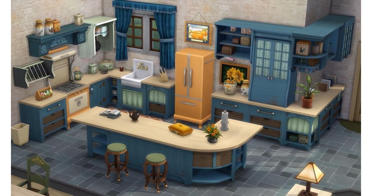 The Sims 4: Country Kitchen Kit DLC, image size:1256x664