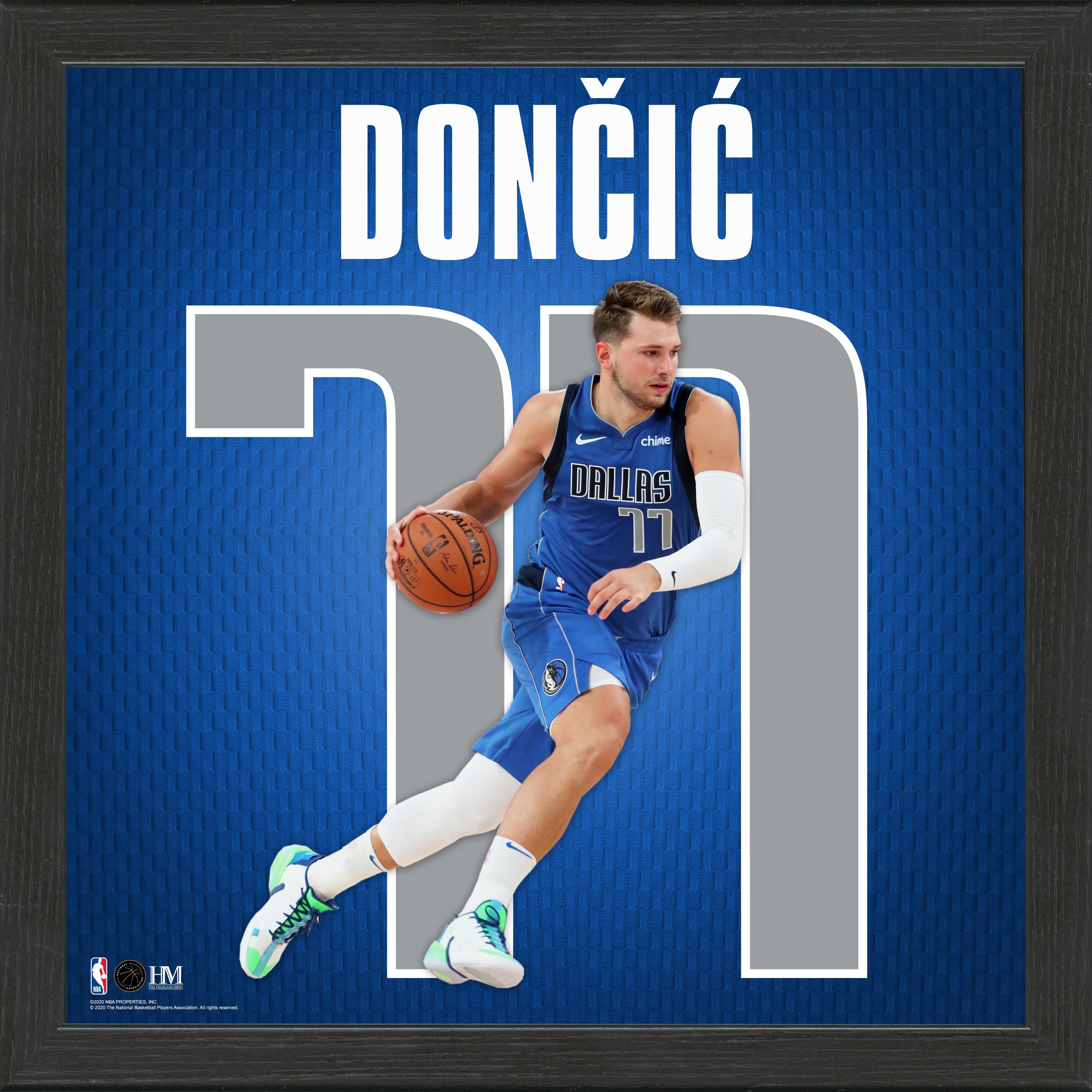 Highland Mint NBA Dallas Mavericks Luka Doncic Impact Jersey Photograph