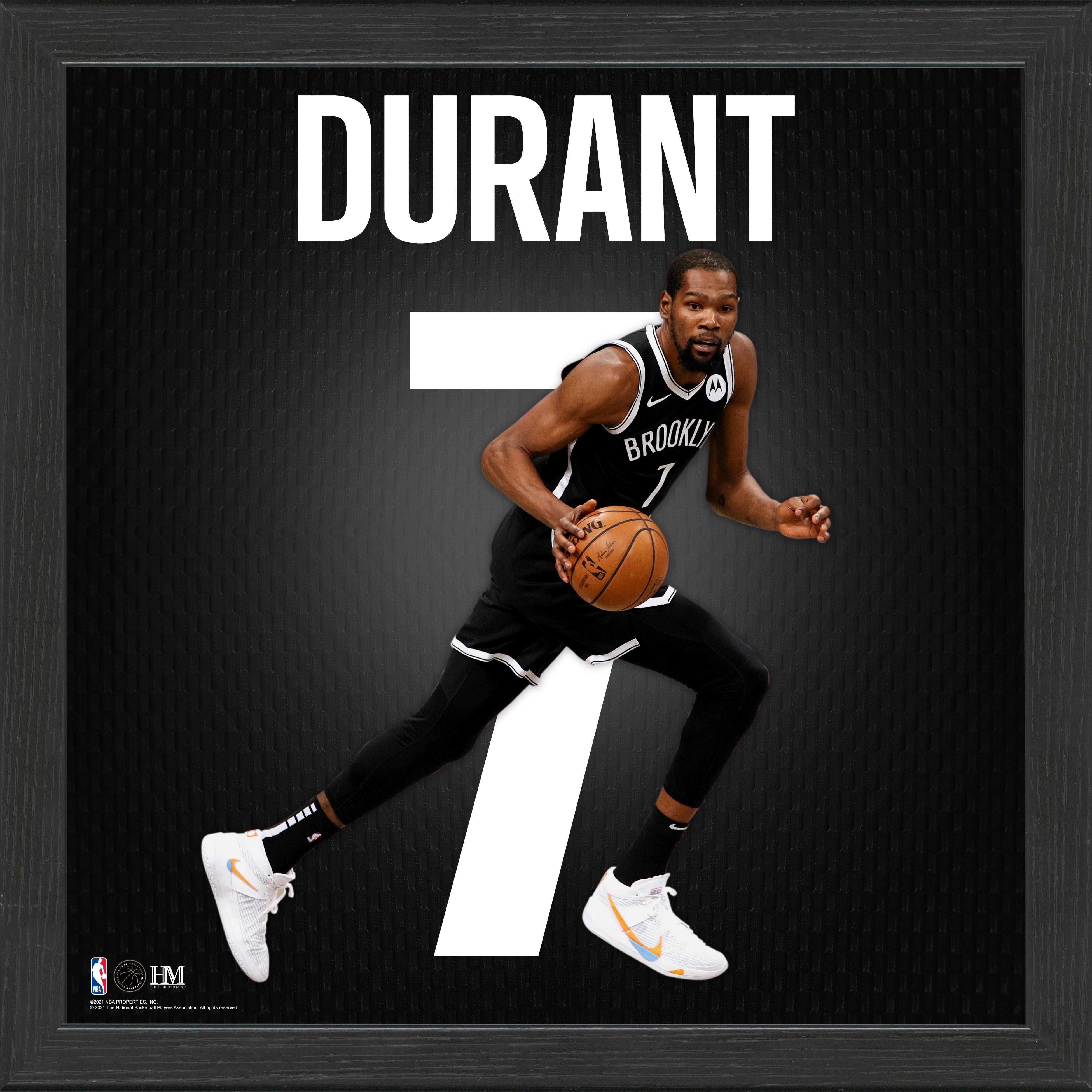Highland Mint NBA Brooklyn Nets Kevin Durant Impact Jersey Photograph
