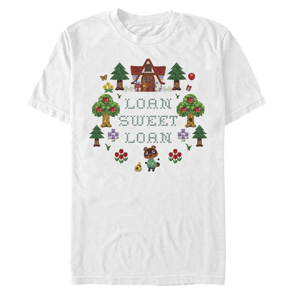 Animal Crossing Loan Sweet Loan Cross Stitch T-Shirt, Size: XL, Fifth Sun