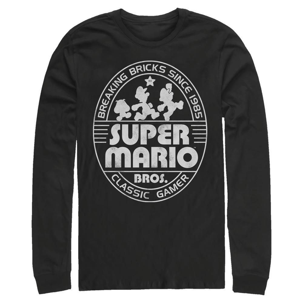 Super Mario Breaking Bricks Since 1985 Long Sleeve T-Shirt