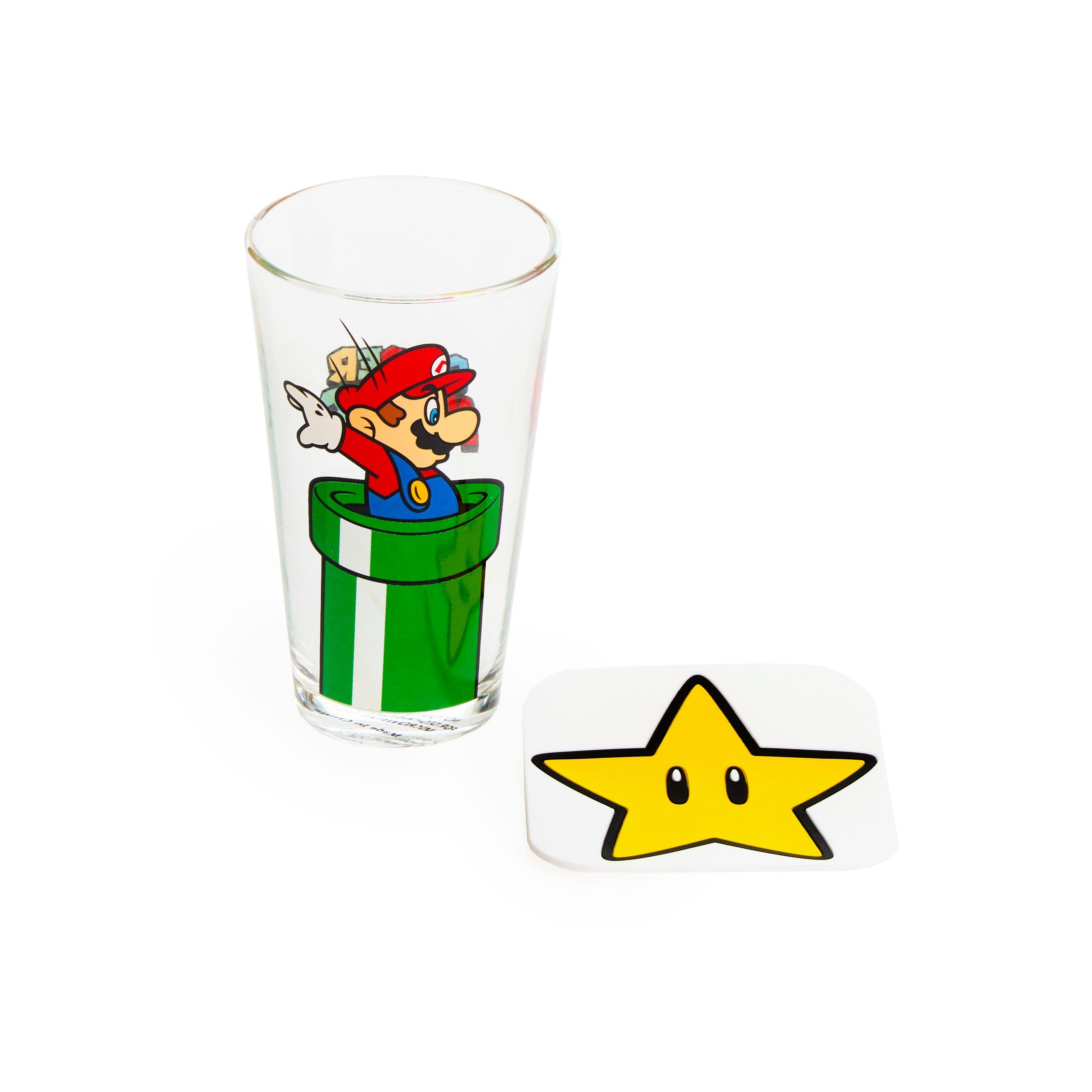 Geeknet Nintendo Super Mario Action Drinkware Set GameStop Exclusive