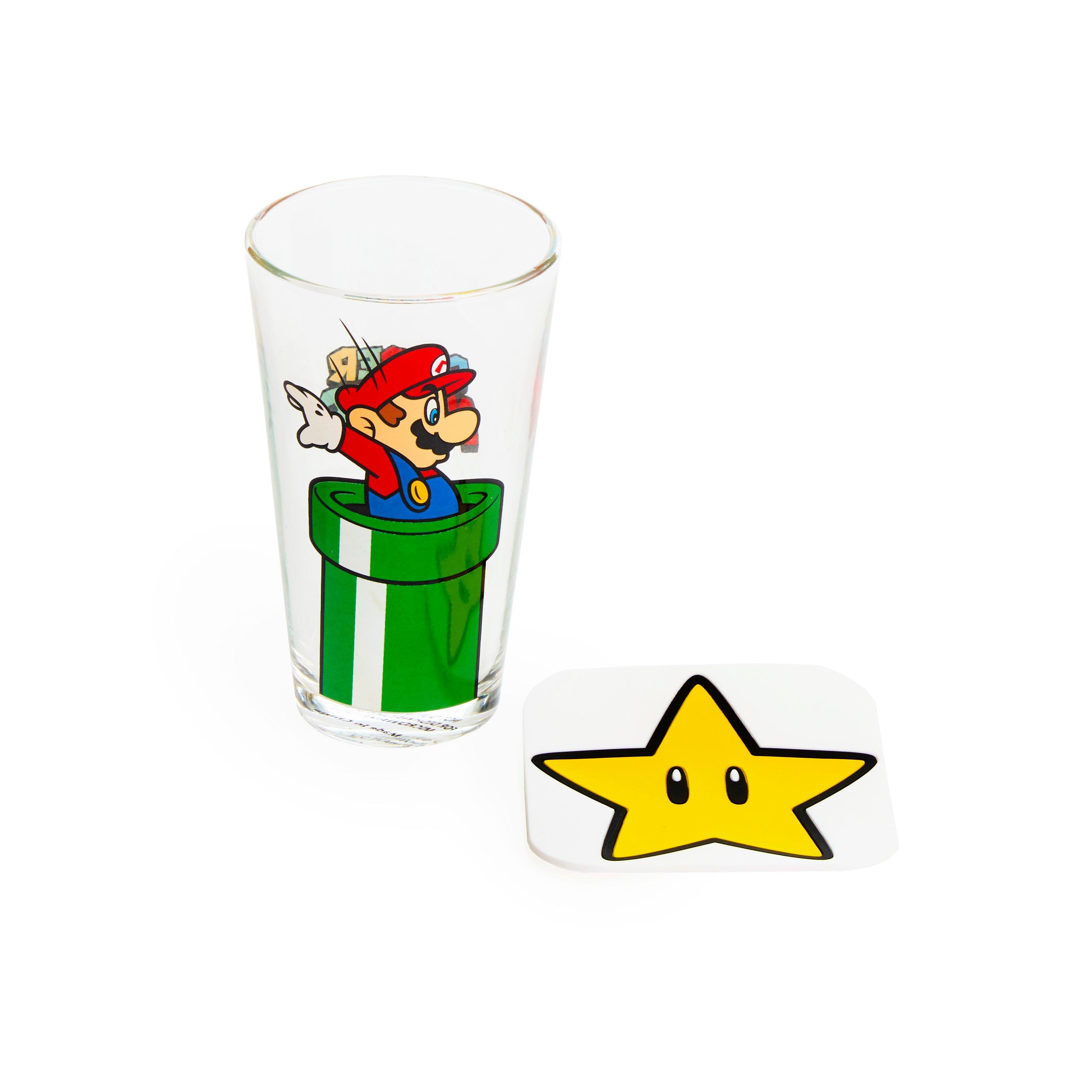 Geeknet Nintendo Super Mario Action Drinkware Set GameStop