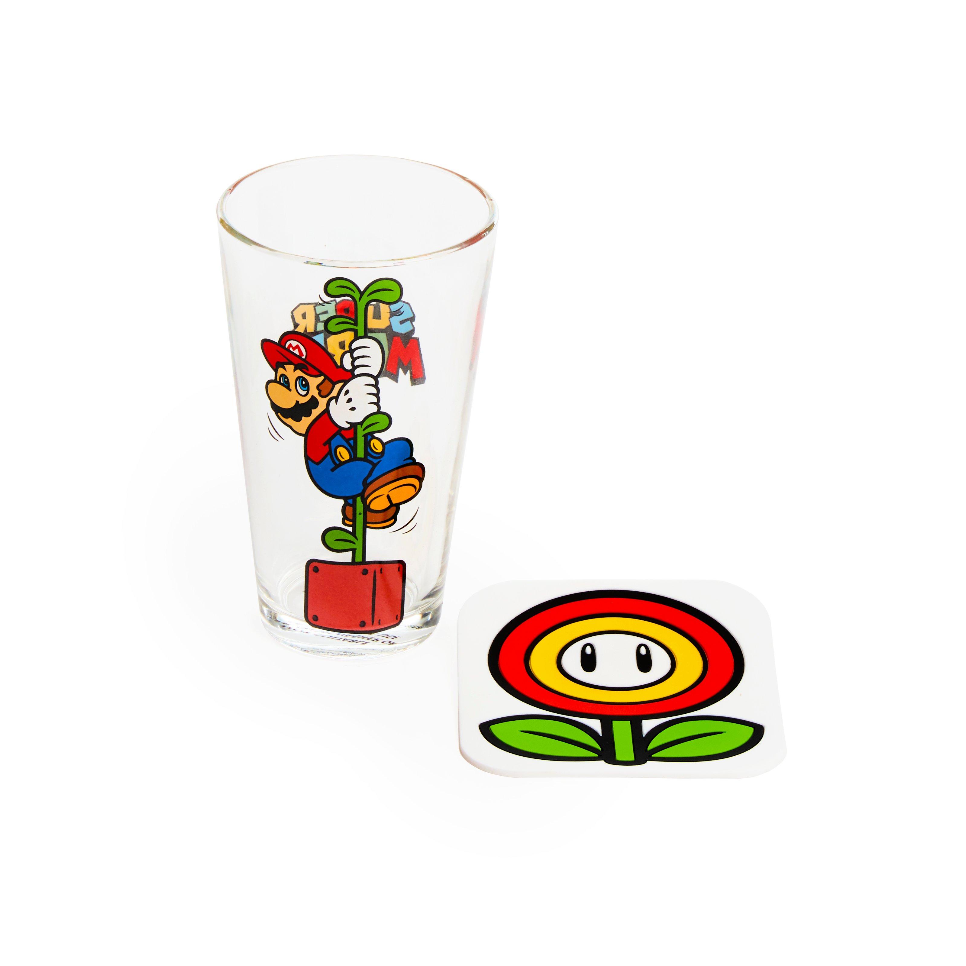 Geeknet Nintendo Super Mario Action Drinkware Set GameStop Exclusive