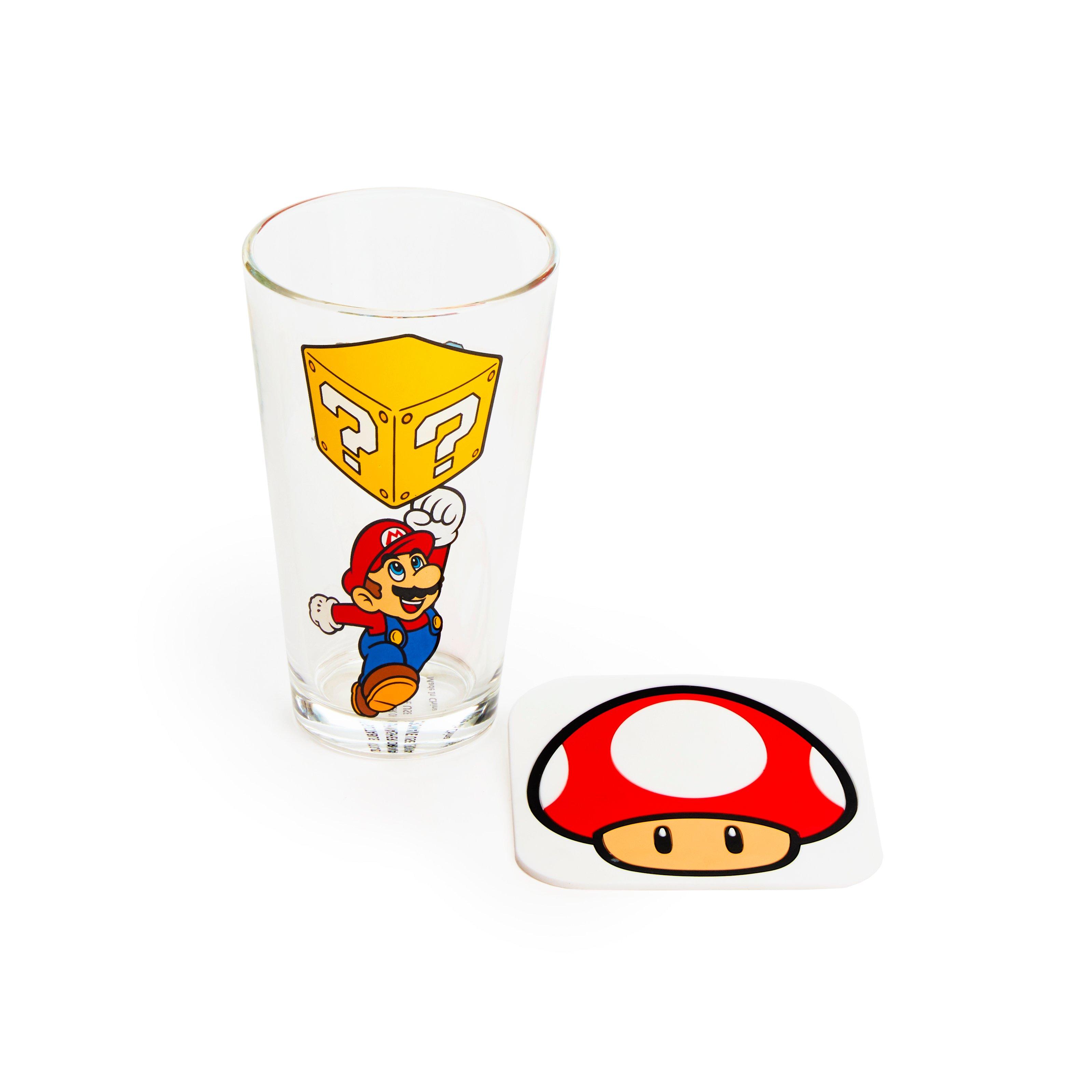 Nintendo beer shop glass