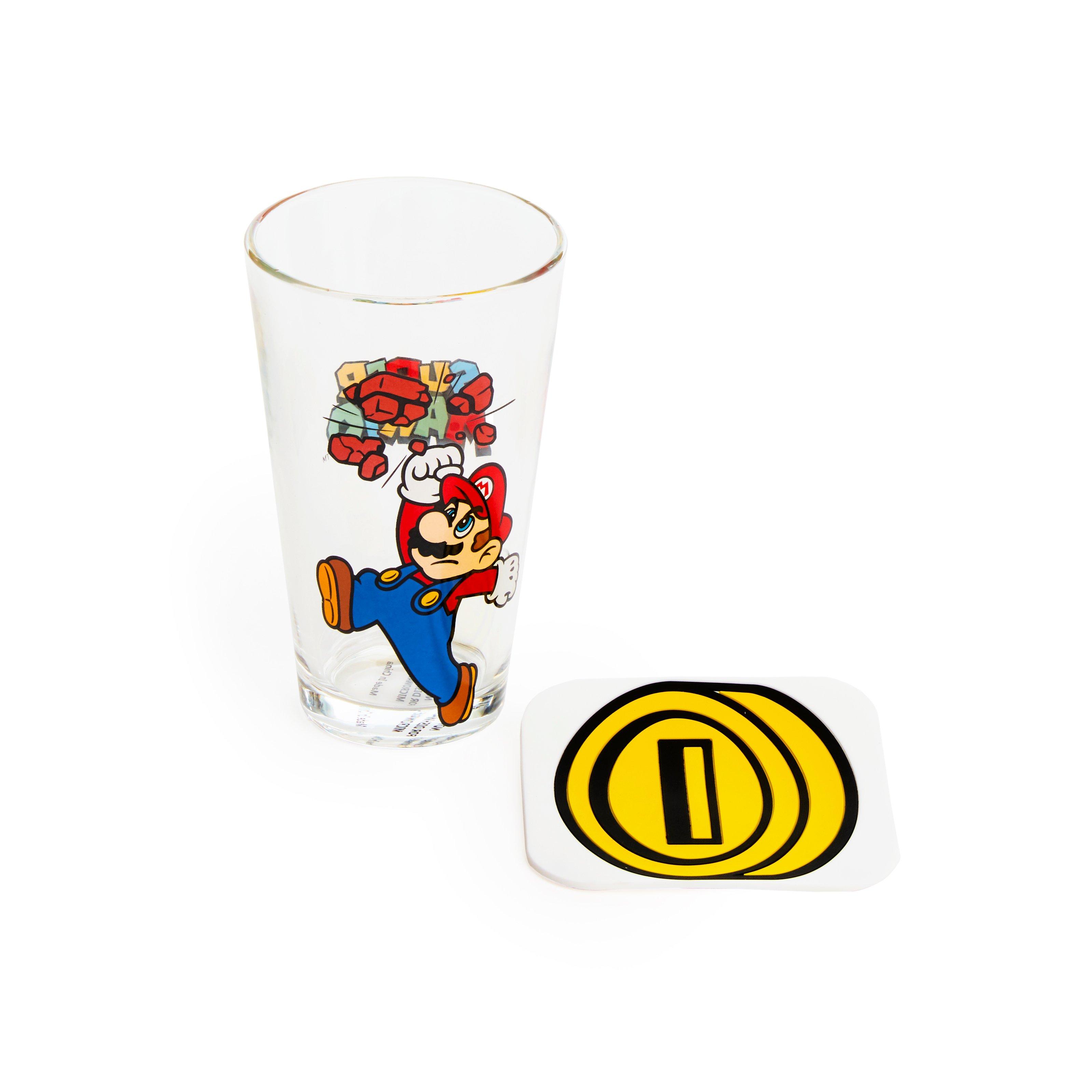 Geeknet Nintendo Super Mario Action Drinkware Set