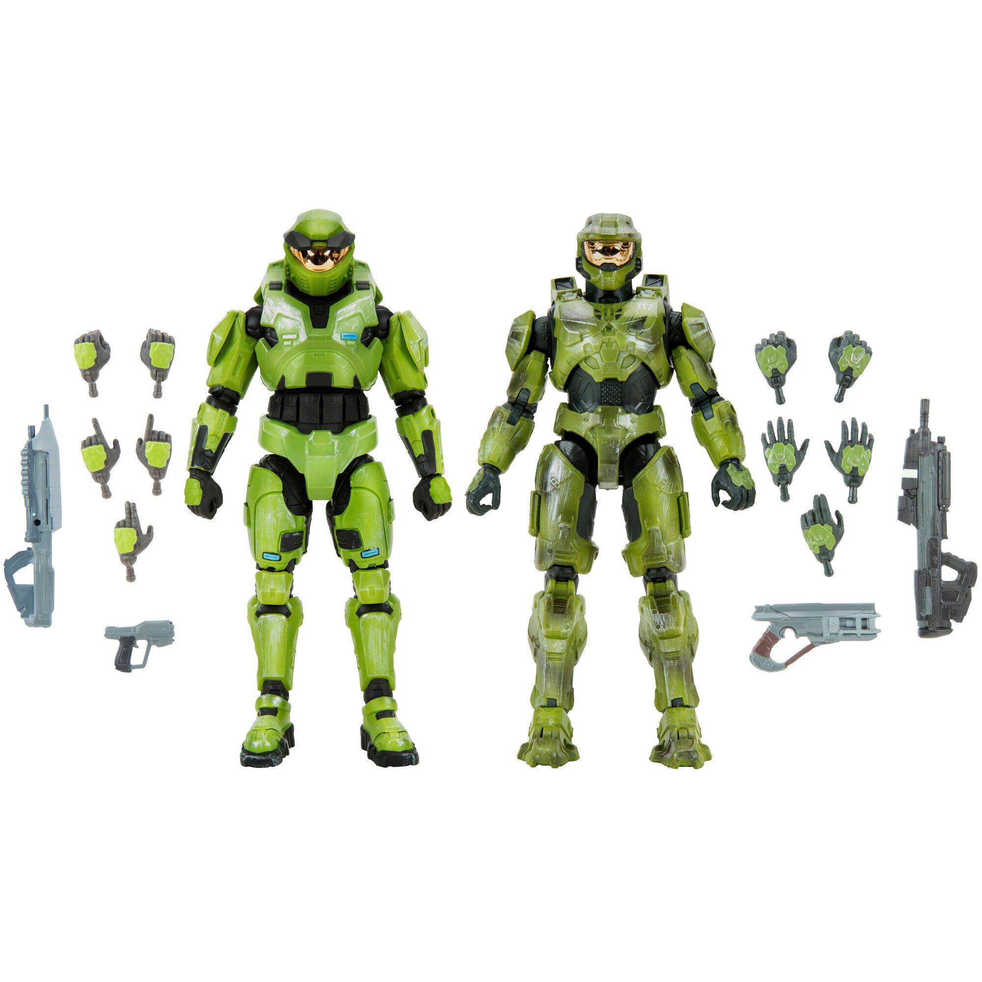 Halo Master Chief 20th Anniversary Spartan Collection Action Figure Set Only At Gamestop Gamestop