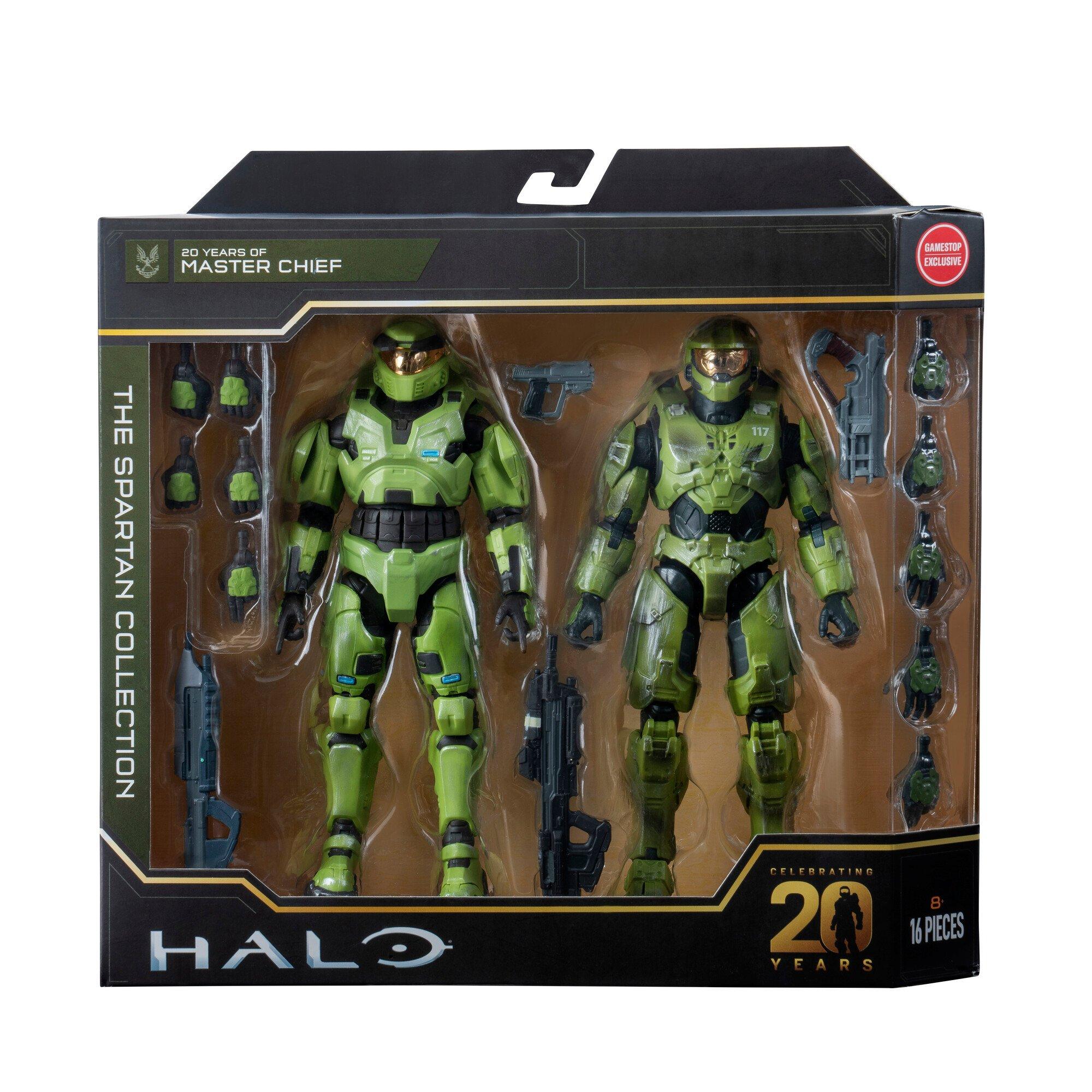 Jazwares Halo Master Chief 20th Anniversary Spartan Collection Set 65