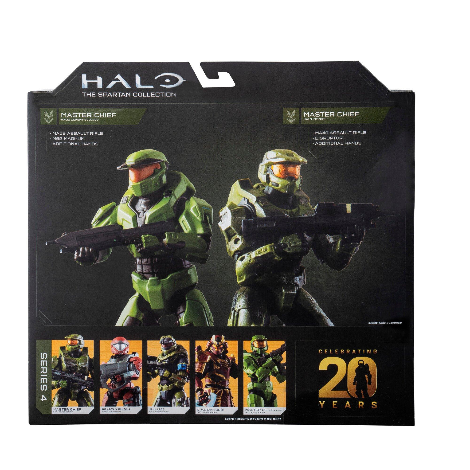 Jazwares Halo Master Chief 20th Anniversary Spartan Collection Set ...