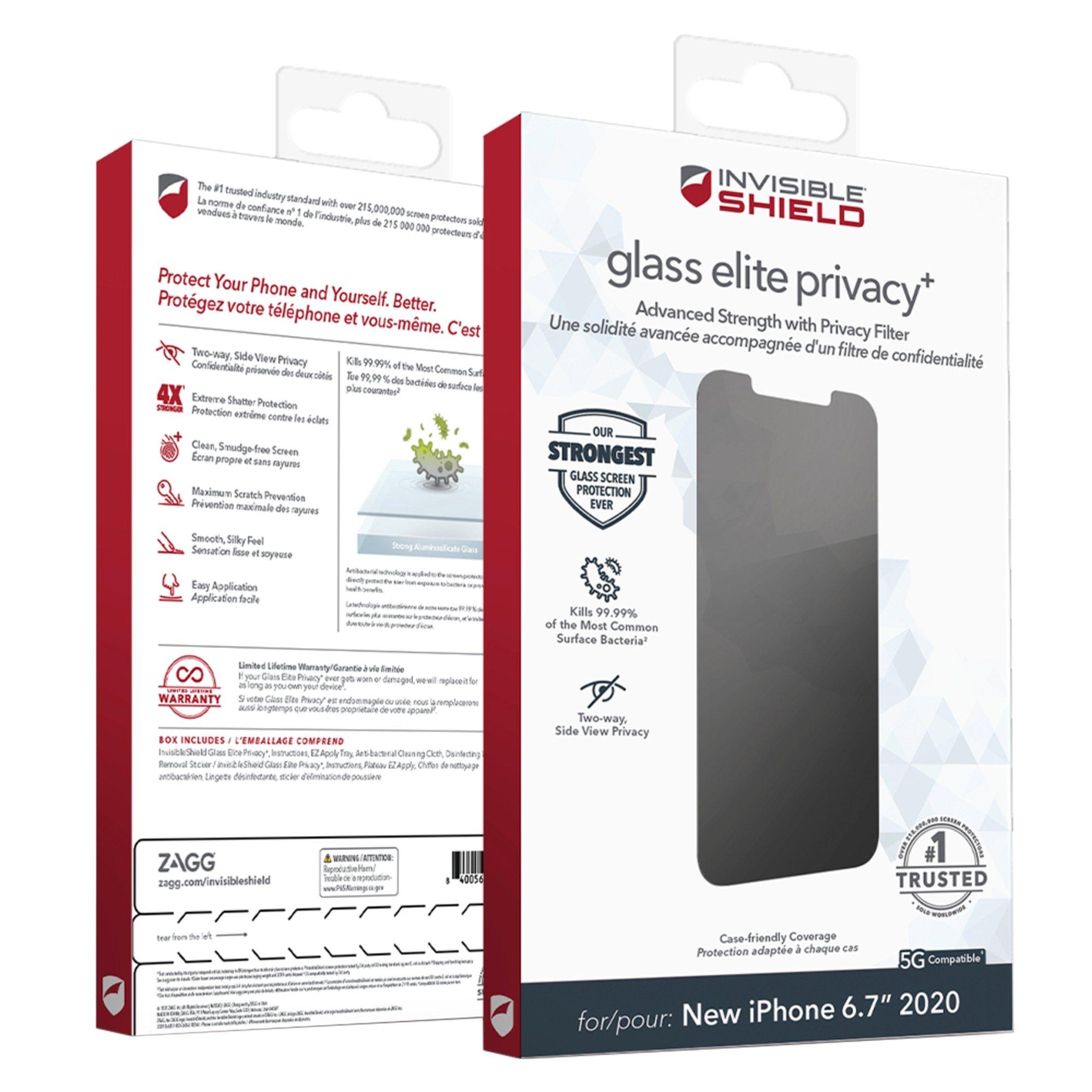 Invisibleshield Glass Elite Privacy Plus Glass Screen Protector For Iphone 12 Pro Max Gamestop