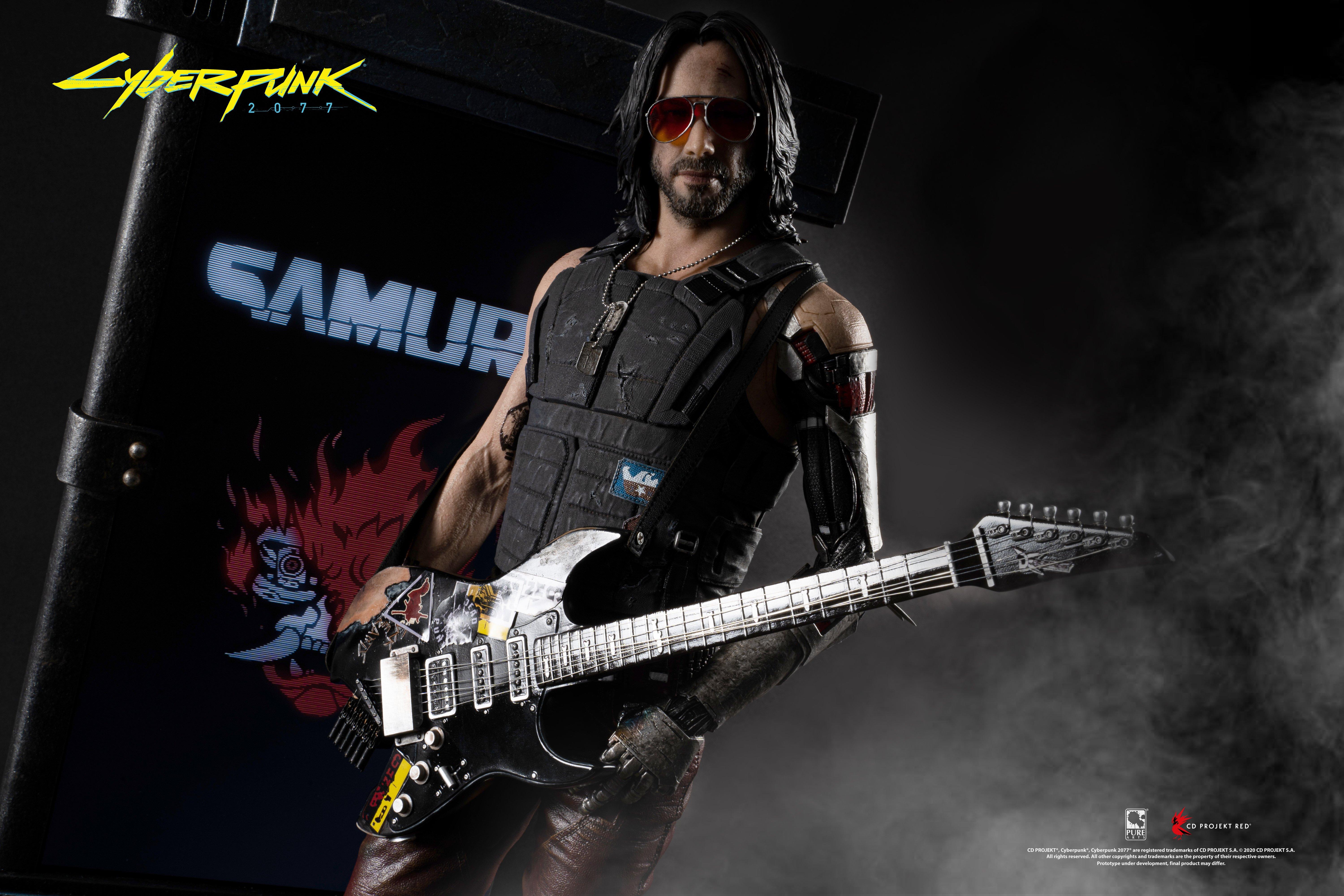 PureArts Cyberpunk2077 Johnny Silverhand With The RockerBoy S Guitar Statue   PureArts Cyberpunk2077 Johnny Silverhand With The RockerBoys Guitar Statue