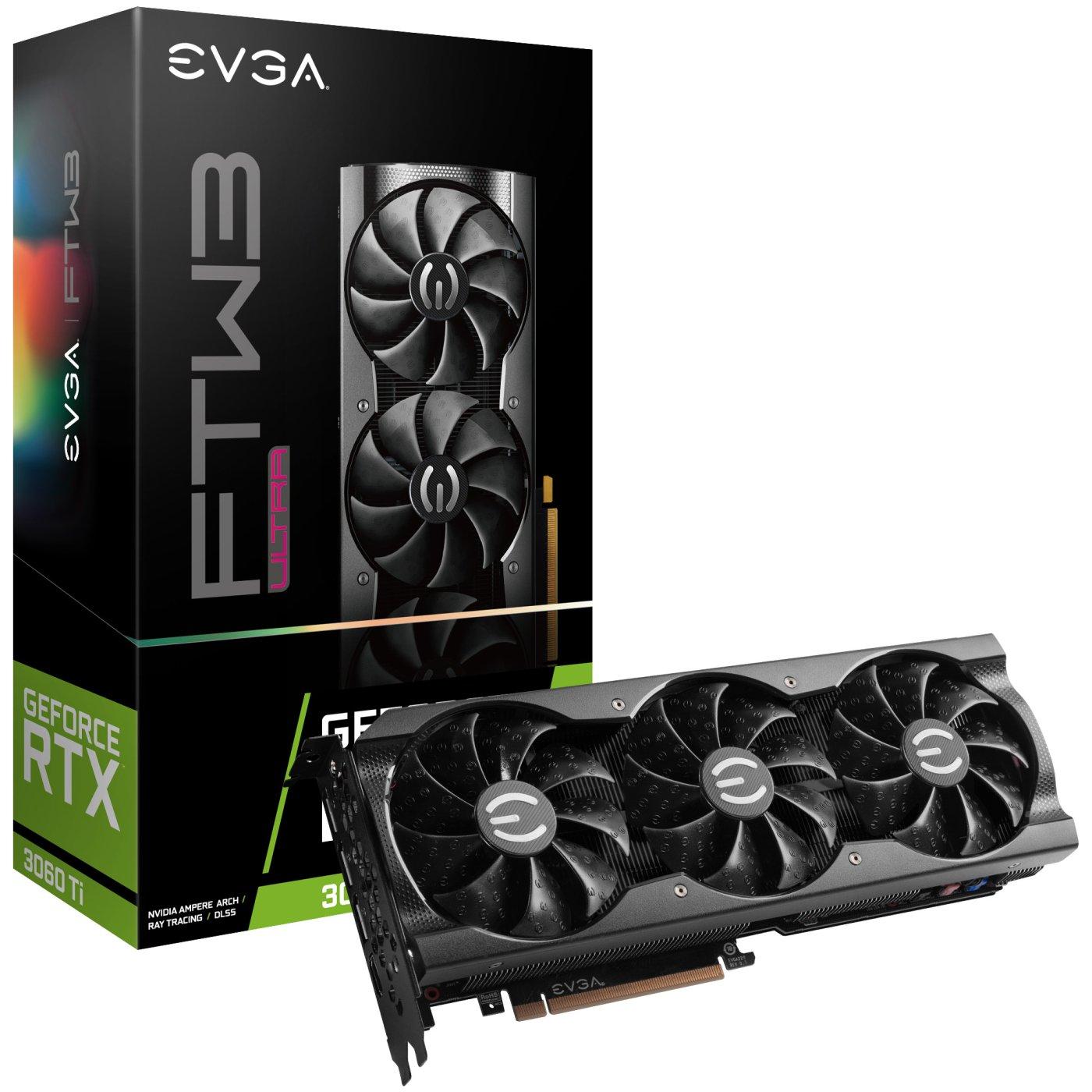 list item 1 of 8 EVGA GeForce RTX 3060 TI FTW3 Ultra Gaming Graphics Card