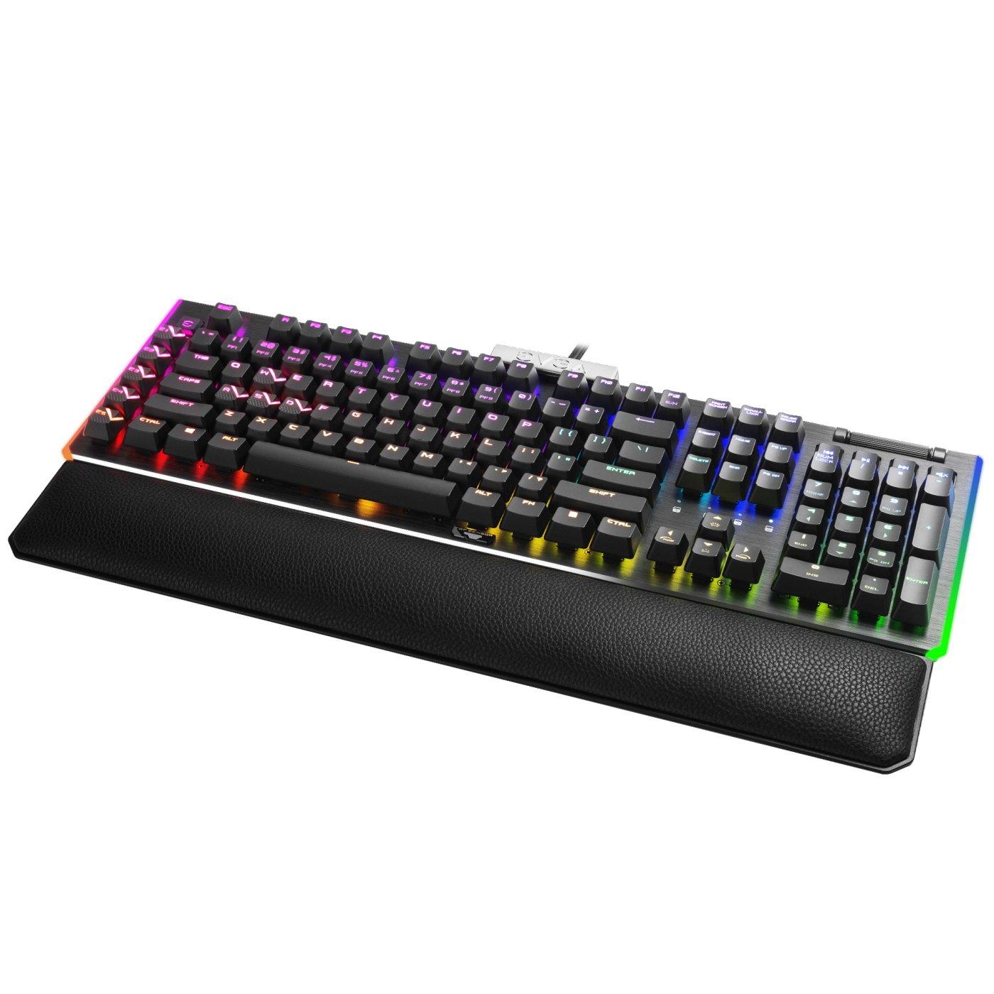 EVGA Z20 RGB Backlit LED Optical Mechanical Clicky Switches Gaming Keyboard