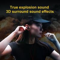 list item 6 of 8 Virtual 3D Red Gaming In-Ear Headphones