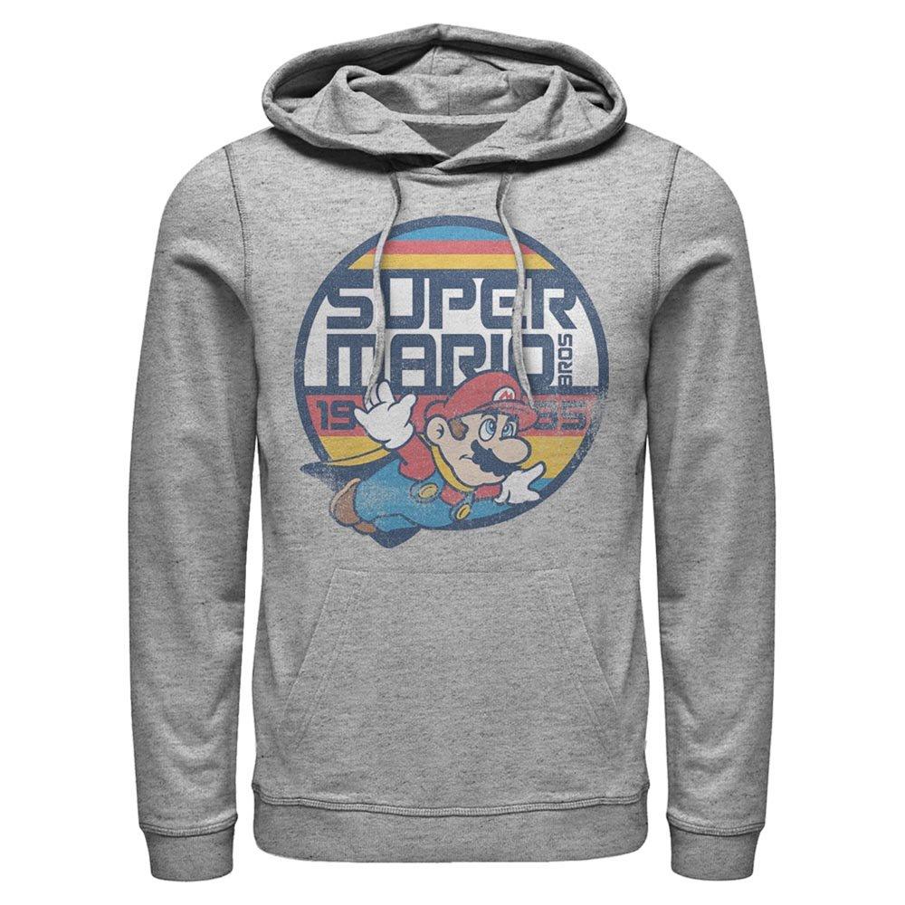 Oversized Printed Sweatshirt - Gray/Super Mario Bros. Movie - Kids