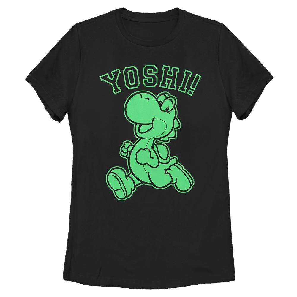 Super Mario Yoshi Run Womens T-Shirt