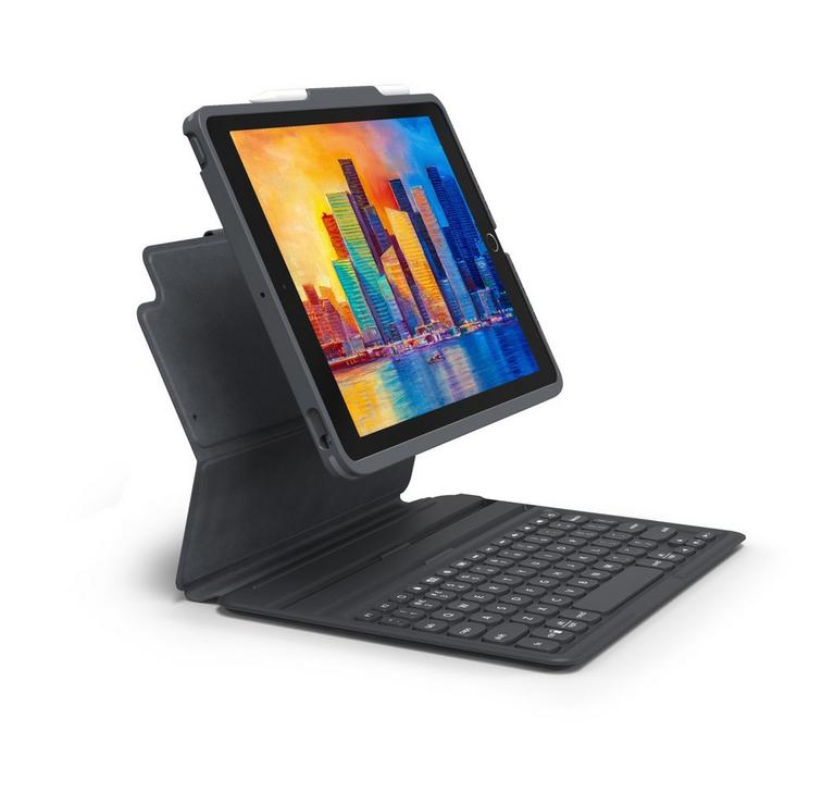 ZAGG Pro Keys Wireless Keyboard and Case for 10.2-in iPad Charcoal