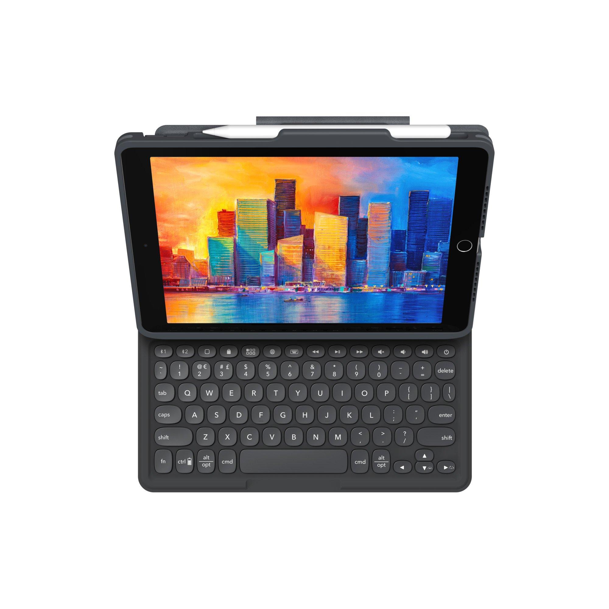 list item 2 of 4 ZAGG Pro Keys Wireless Keyboard and Case for 10.2-in iPad Charcoal