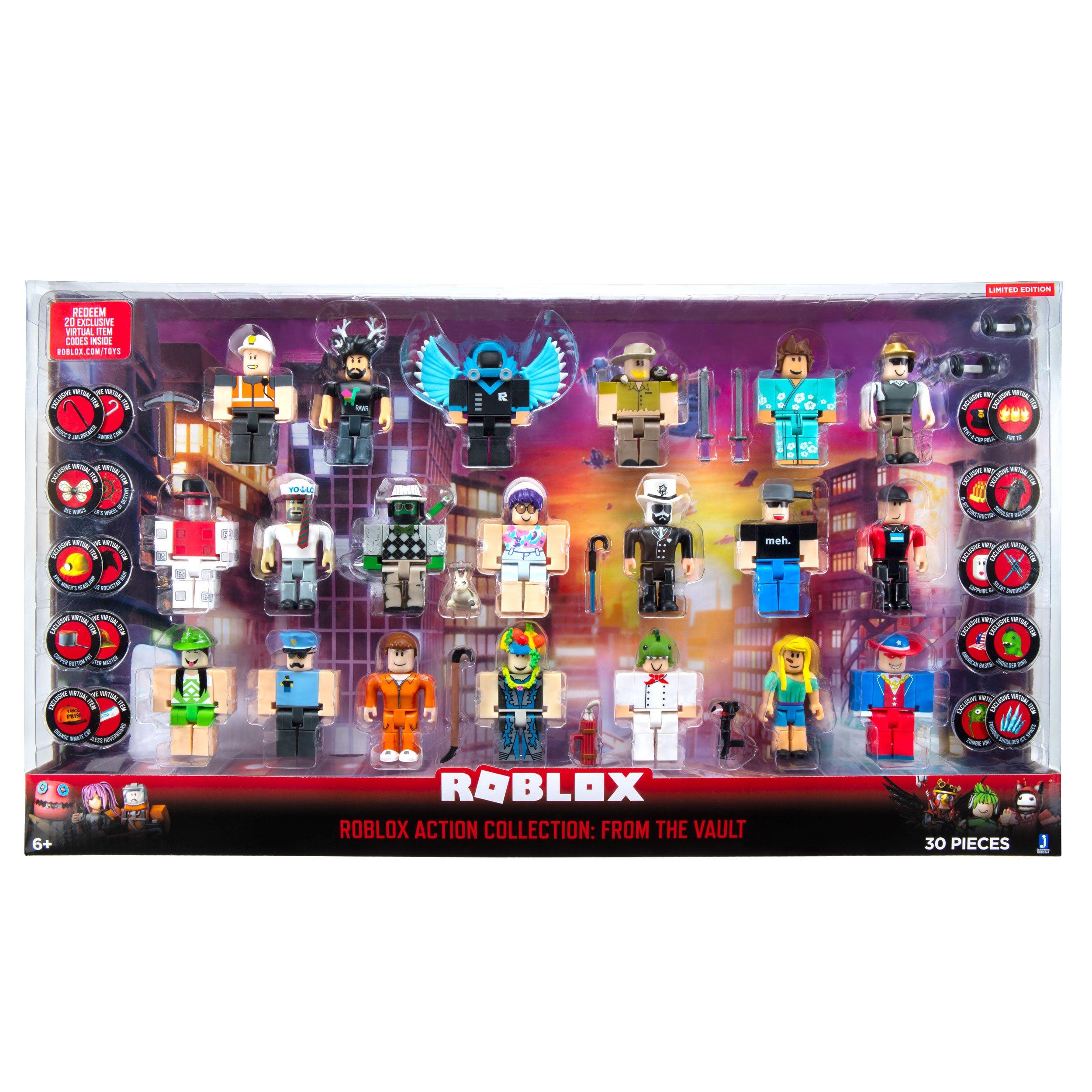 Roblox Action Collection From The Vault 20 Pack Includes Exclusive Virtual Item Gamestop - when is the next set of new collectibles roblox