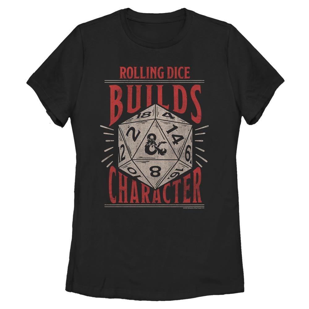 Dungeons and Dragons Building Character Womens T-Shirt