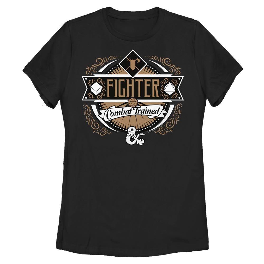 Dungeons and Dragons Fighter Label Womens T-Shirt