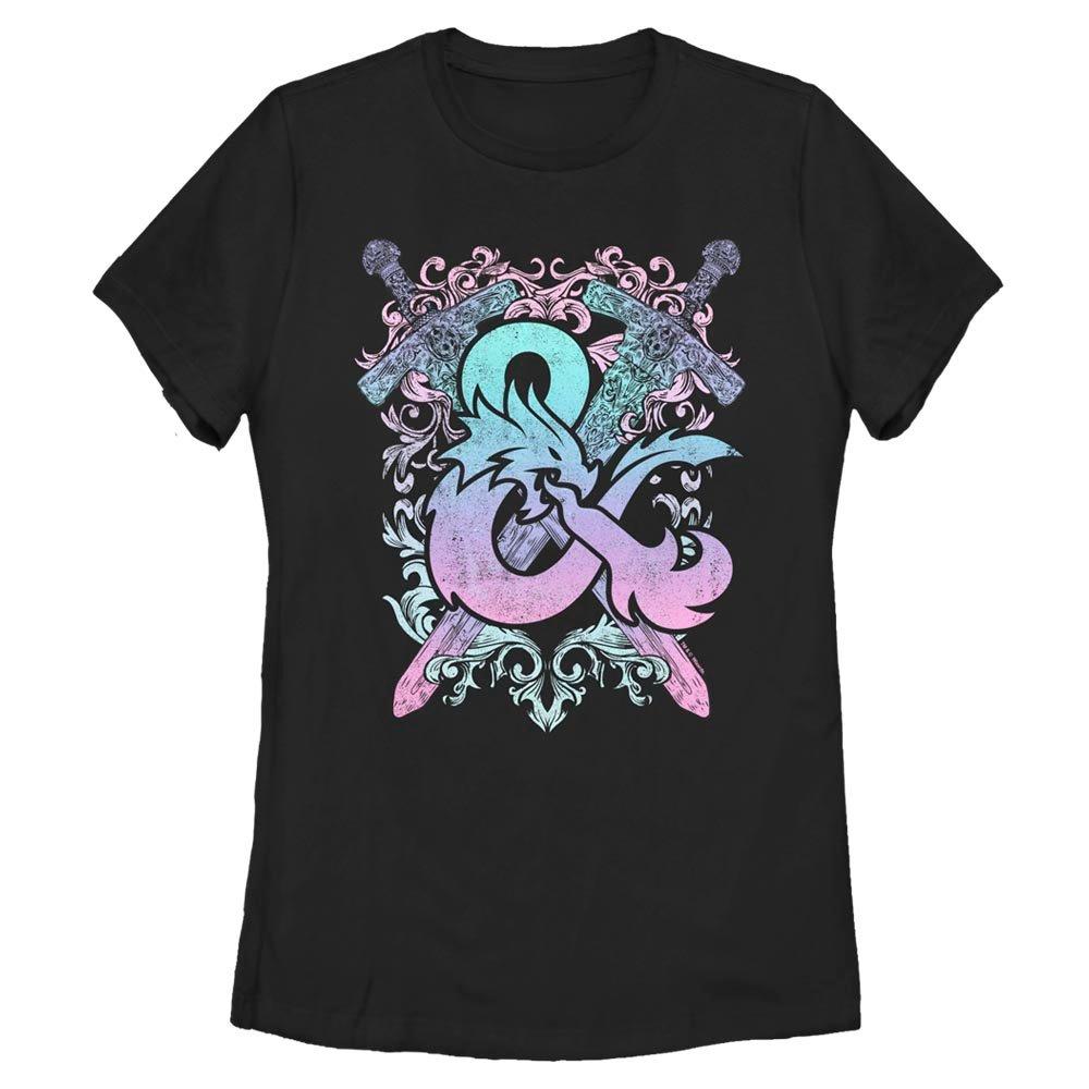 Dungeons and Dragons Pastel Logo Womens T-Shirt