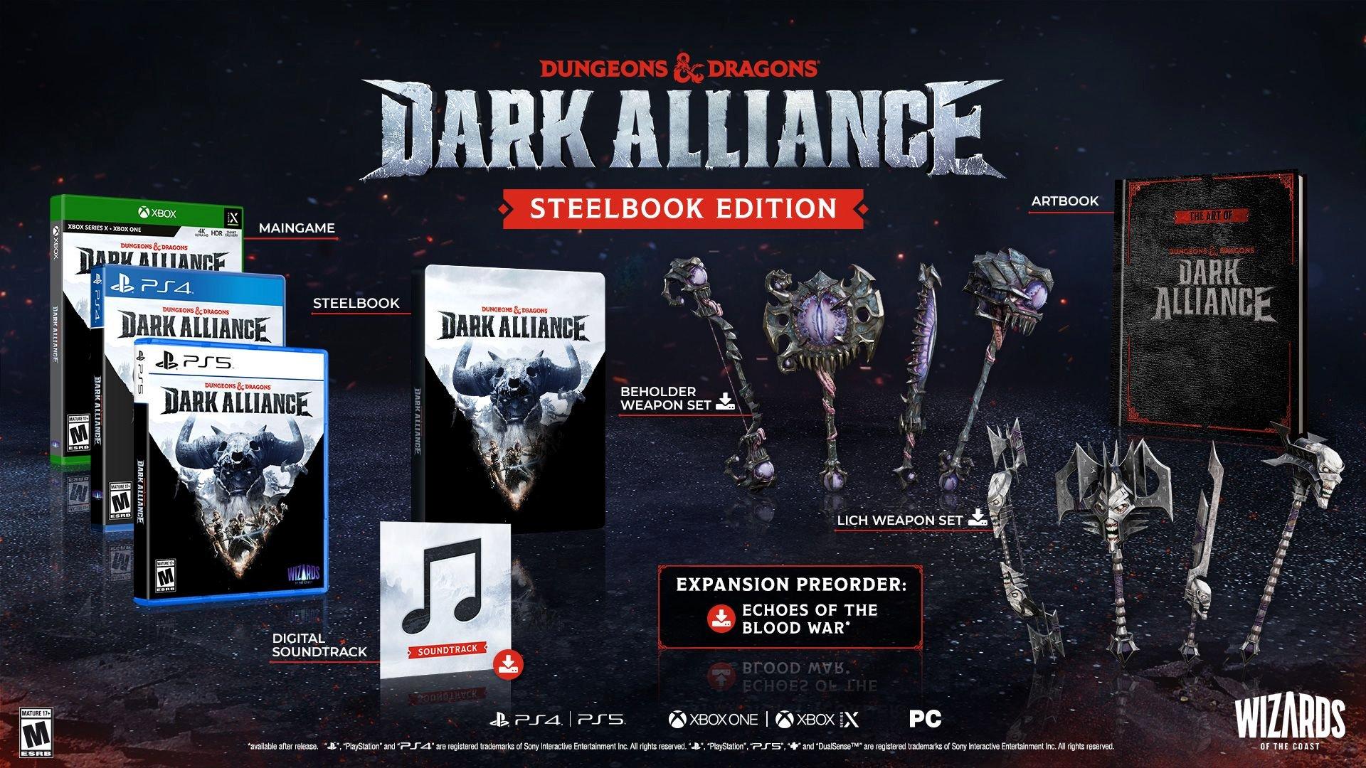 Dungeons and Dragons Dark Alliance Steelbook Edition GameStop Exclusive