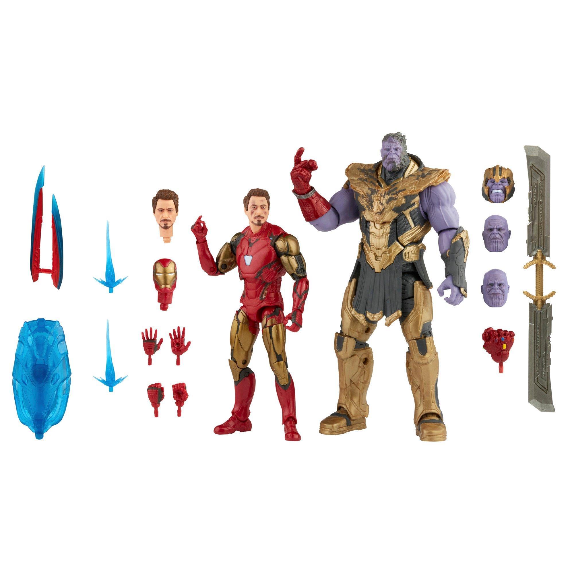 Hasbro Marvel Legends Series 6 Inch Scale Action Figure Toy 2 Pack Iron Man Mark 85 Vs Thanos Includes Premium Design And 8 Accessories Gamestop