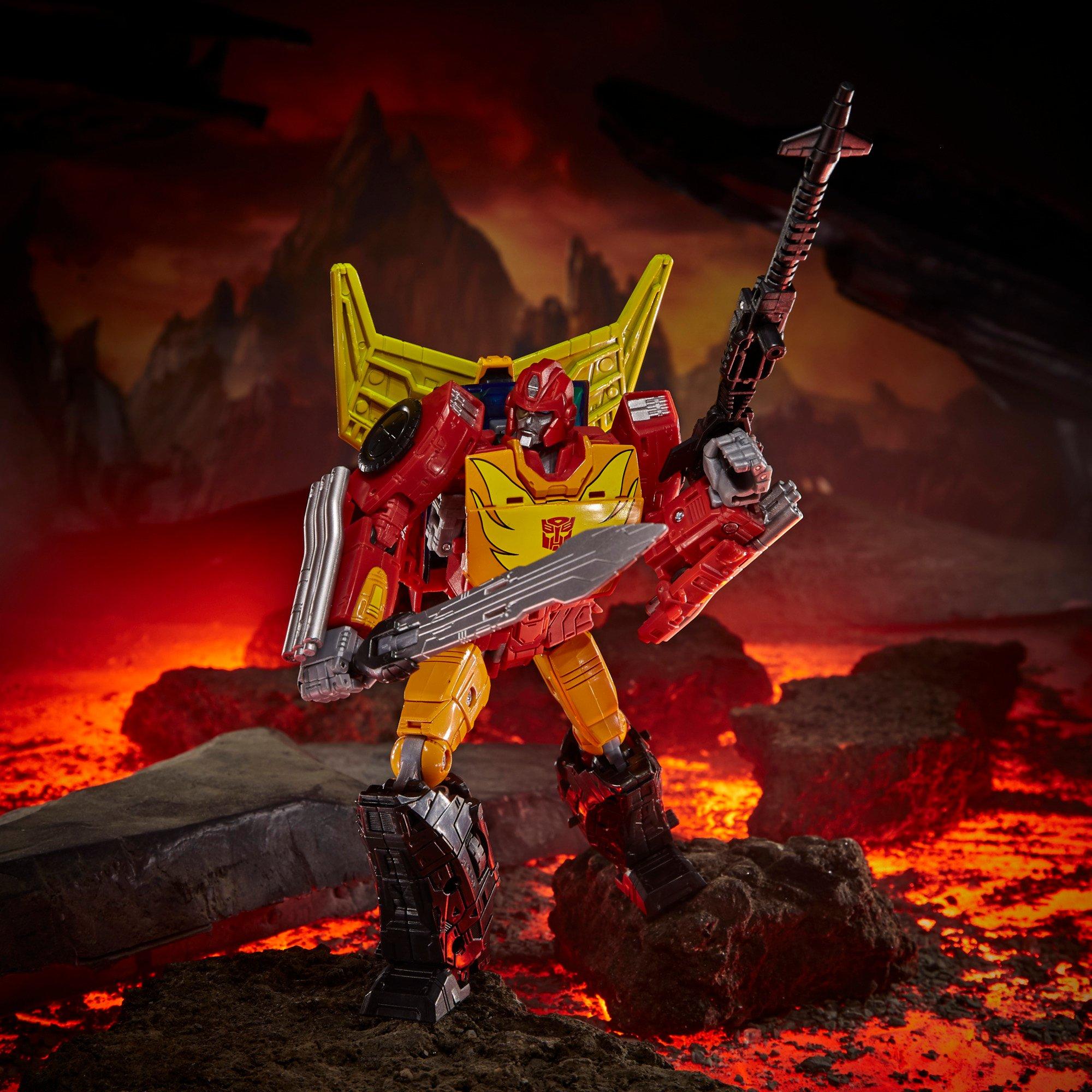 transformers generations war for cybertron kingdom rodimus prime commander action figure