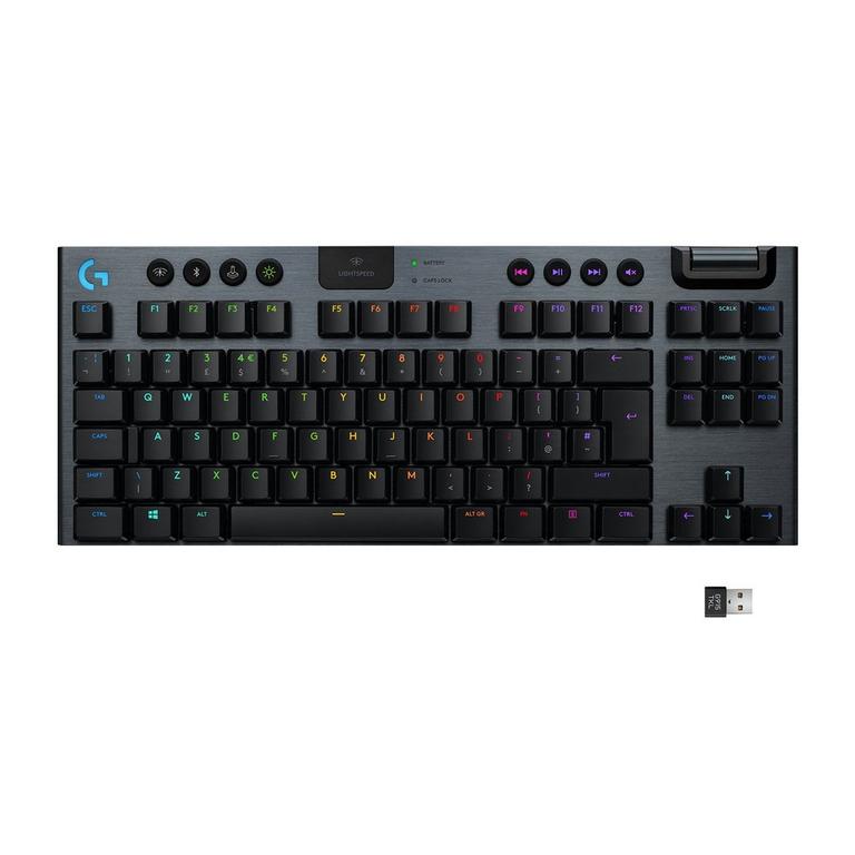 Logitech G915 TKL LIGHTSPEED Wireless Carbon Tactile Switches RGB Gaming Keyboard