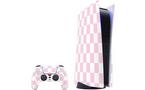 Skinit Pink and White Checkerboard Skin Bundle for PlayStation 5