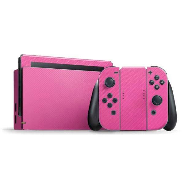 Skinit Pink Carbon Fiber Skin Bundle For Nintendo Switch Gamestop