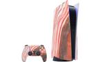 Skinit Geode Orange Watercolor Skin Bundle for PlayStation 5