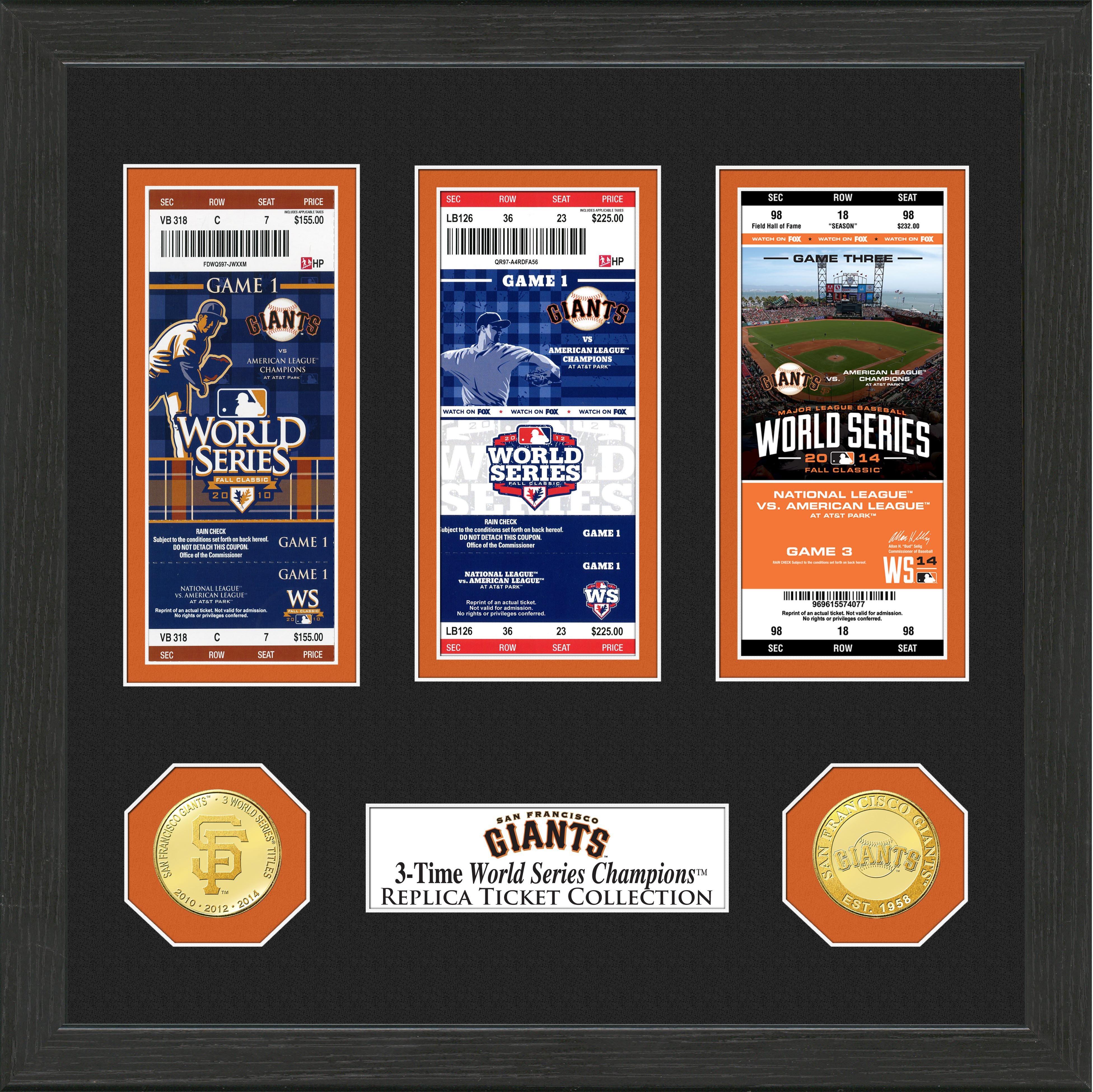Highland Mint NFL San Francisco Giants World Series Ticket Collection