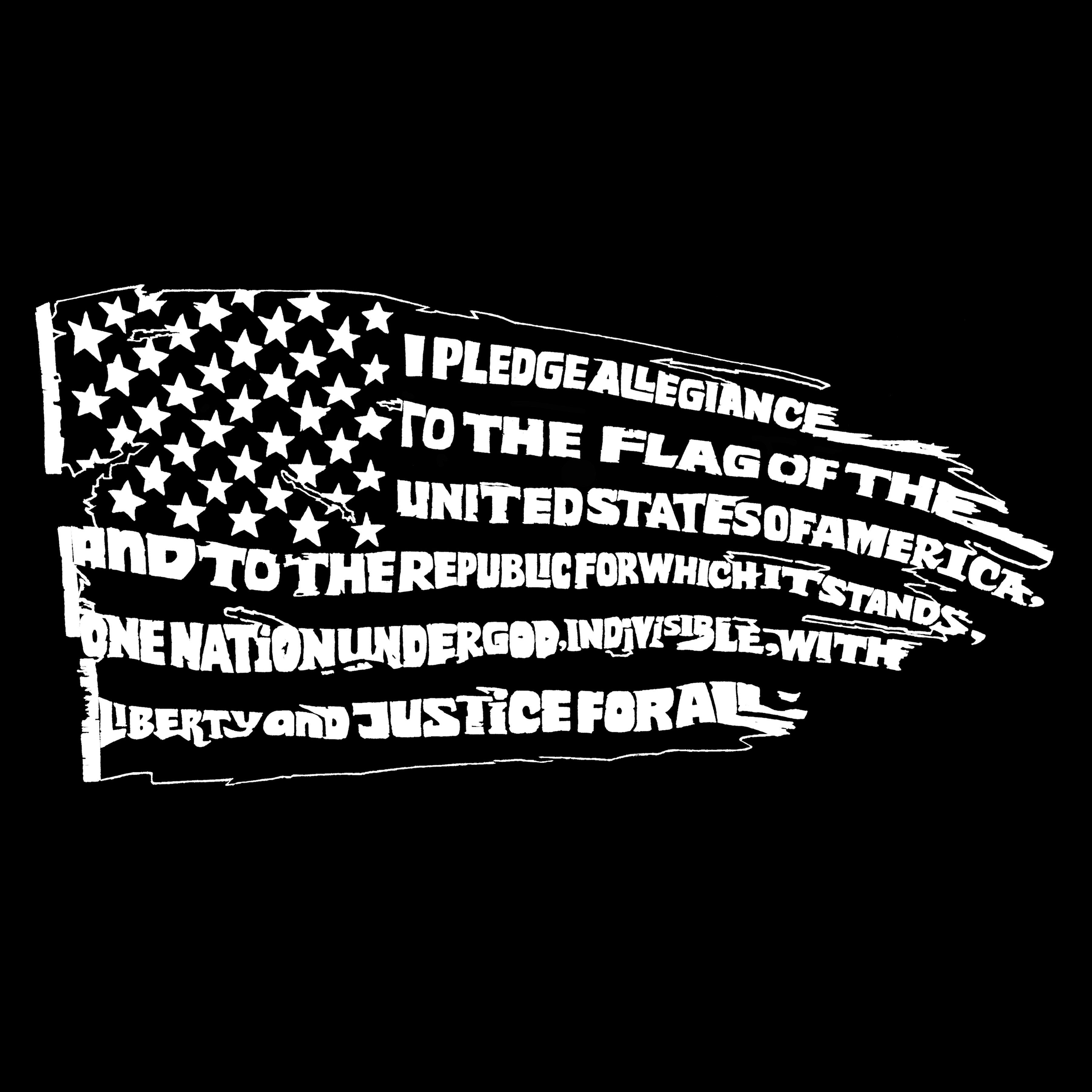 Download American Flag Pledge Of Allegiance Word Art Mens Long Sleeve T Shirt Gamestop