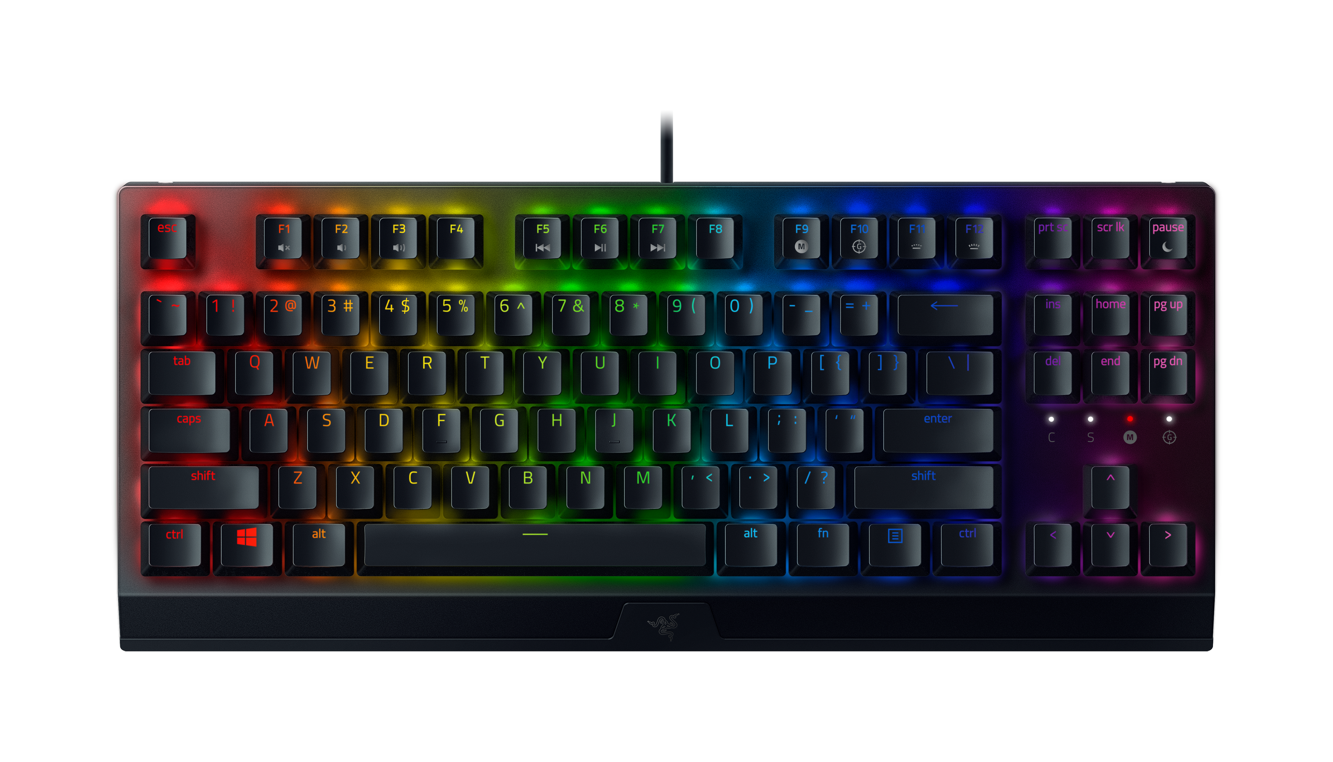 Razer BlackWidow V3 Tenkeyless Green Switch Mechanical Wired Gaming Keyboard with Chroma RGB