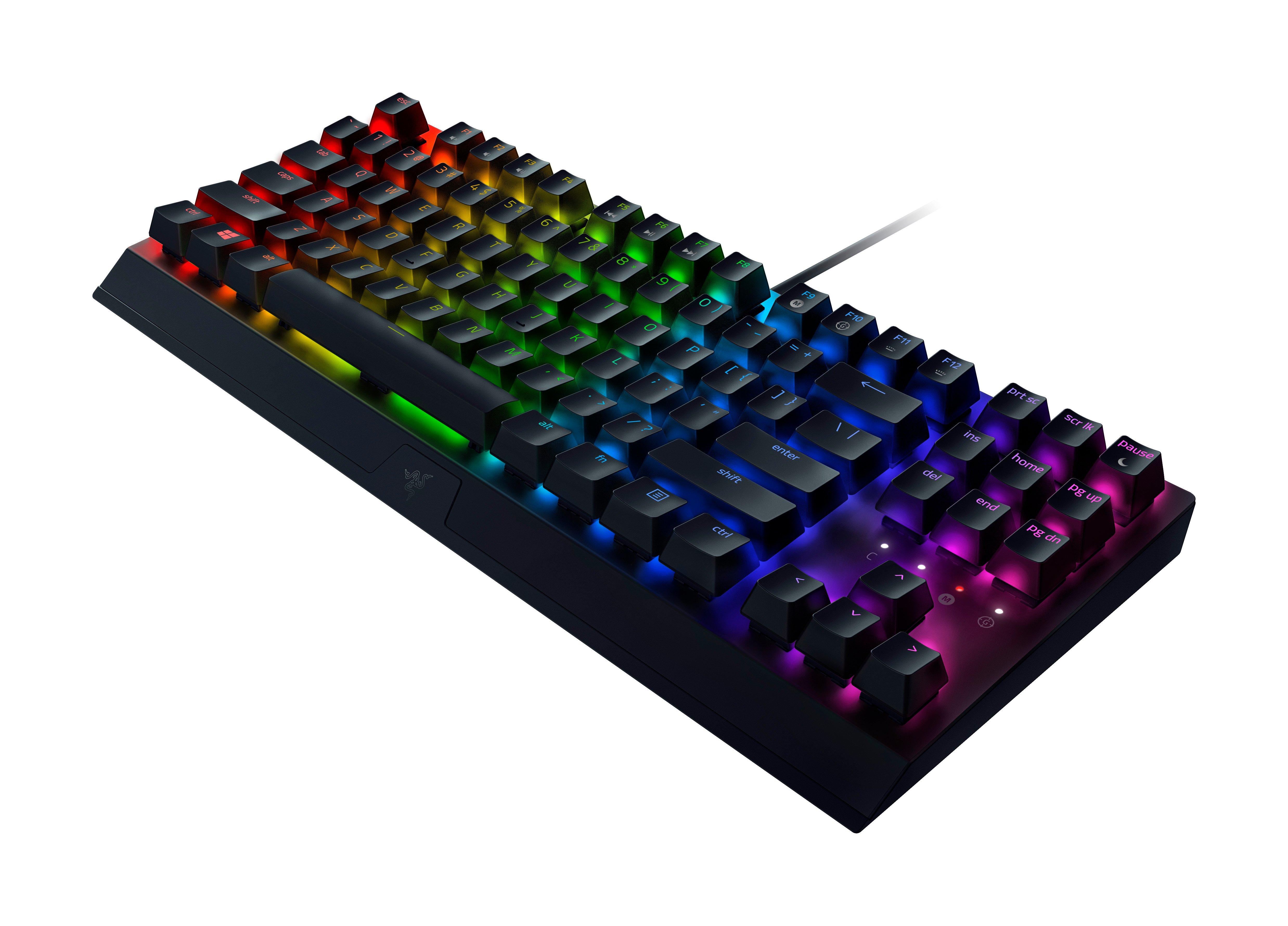 Razer BlackWidow V3 Tenkeyless Yellow Switch Mechanical Wired Gaming Keyboard with Chroma RGB