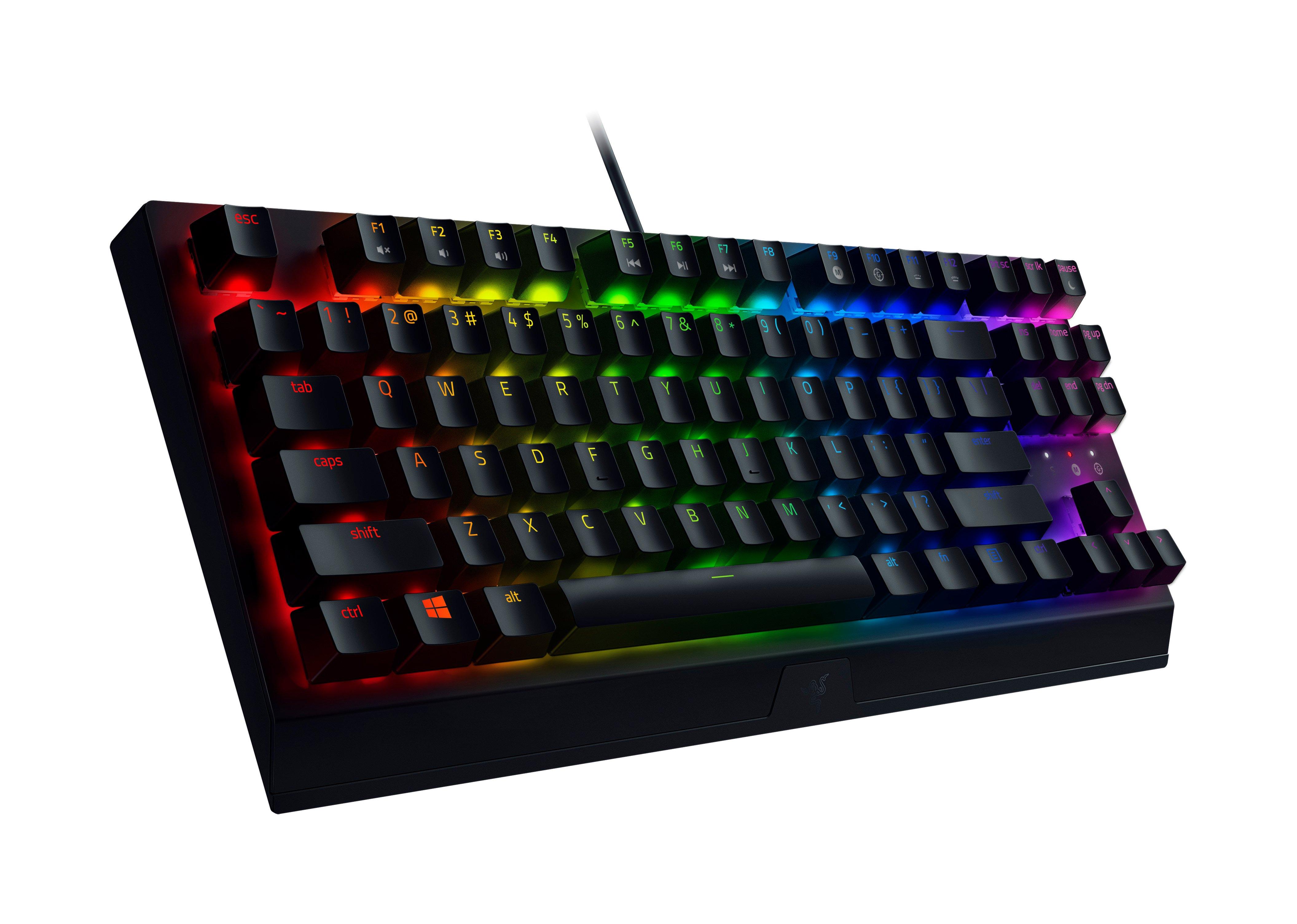 Razer BlackWidow V3 Tenkeyless Yellow Switch Mechanical Wired Gaming Keyboard with Chroma RGB
