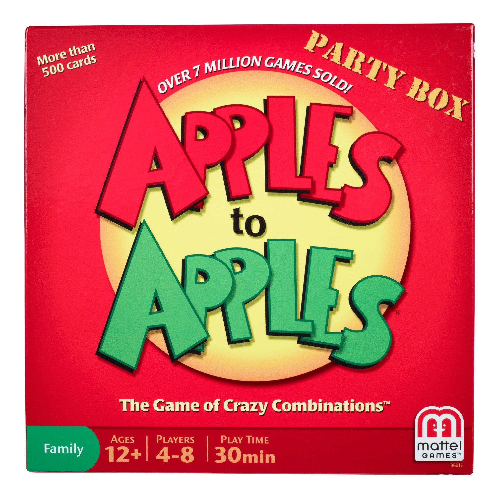Mattel Apples to Apples Party in a Box Card Game for sale online